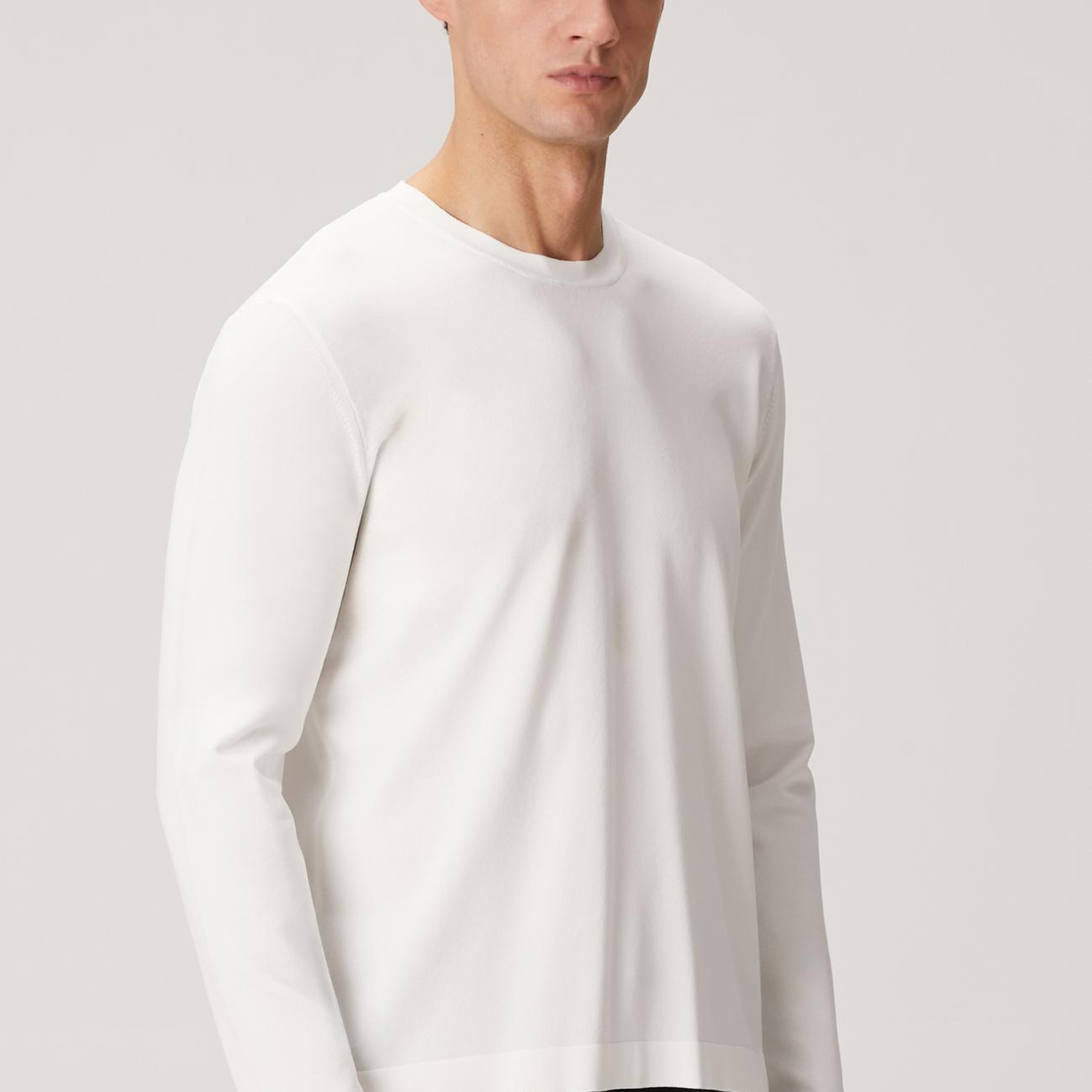 Network Erkek Kırık Beyaz Rayon Kazak