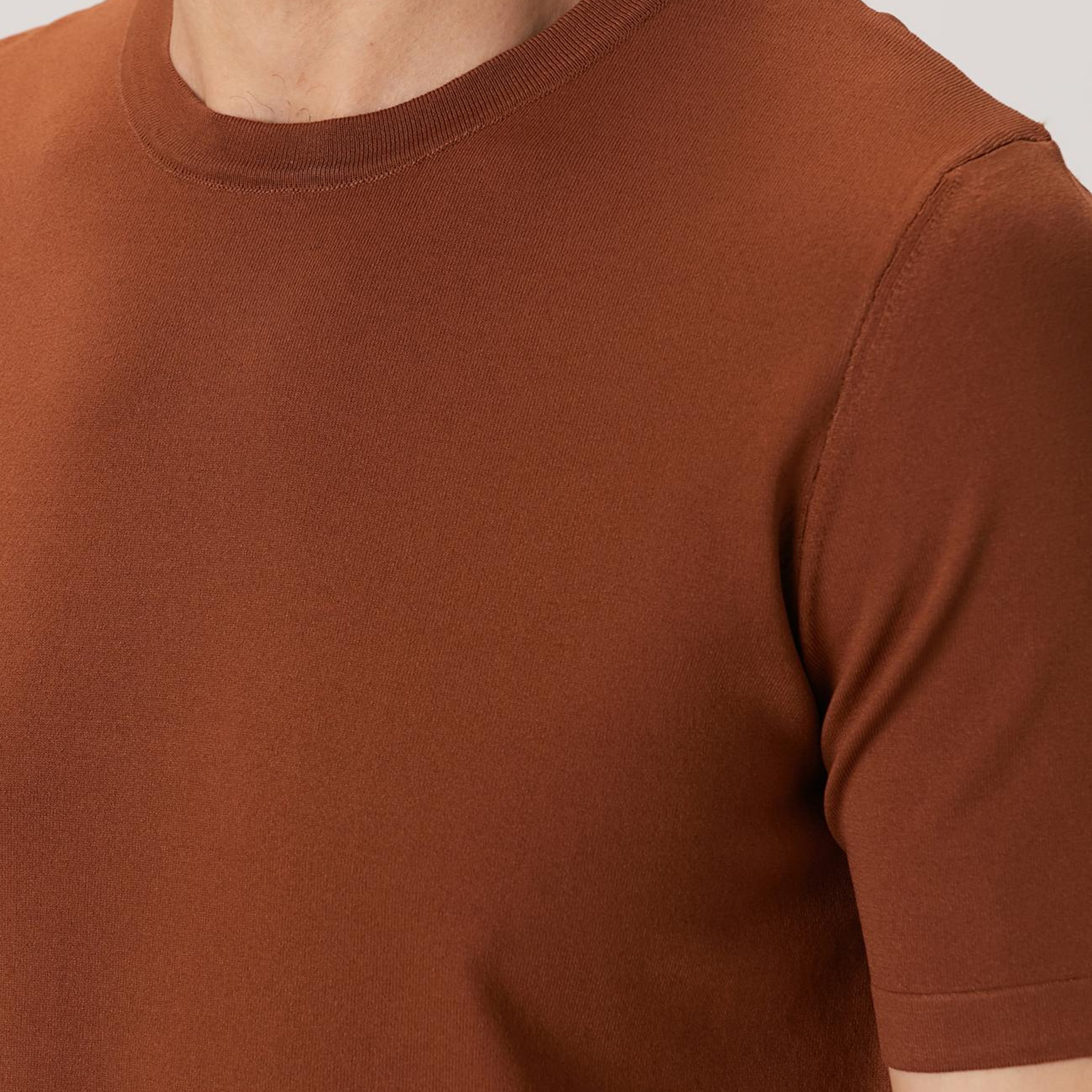 Network Erkek Vizon Kısa Kollu Kazak