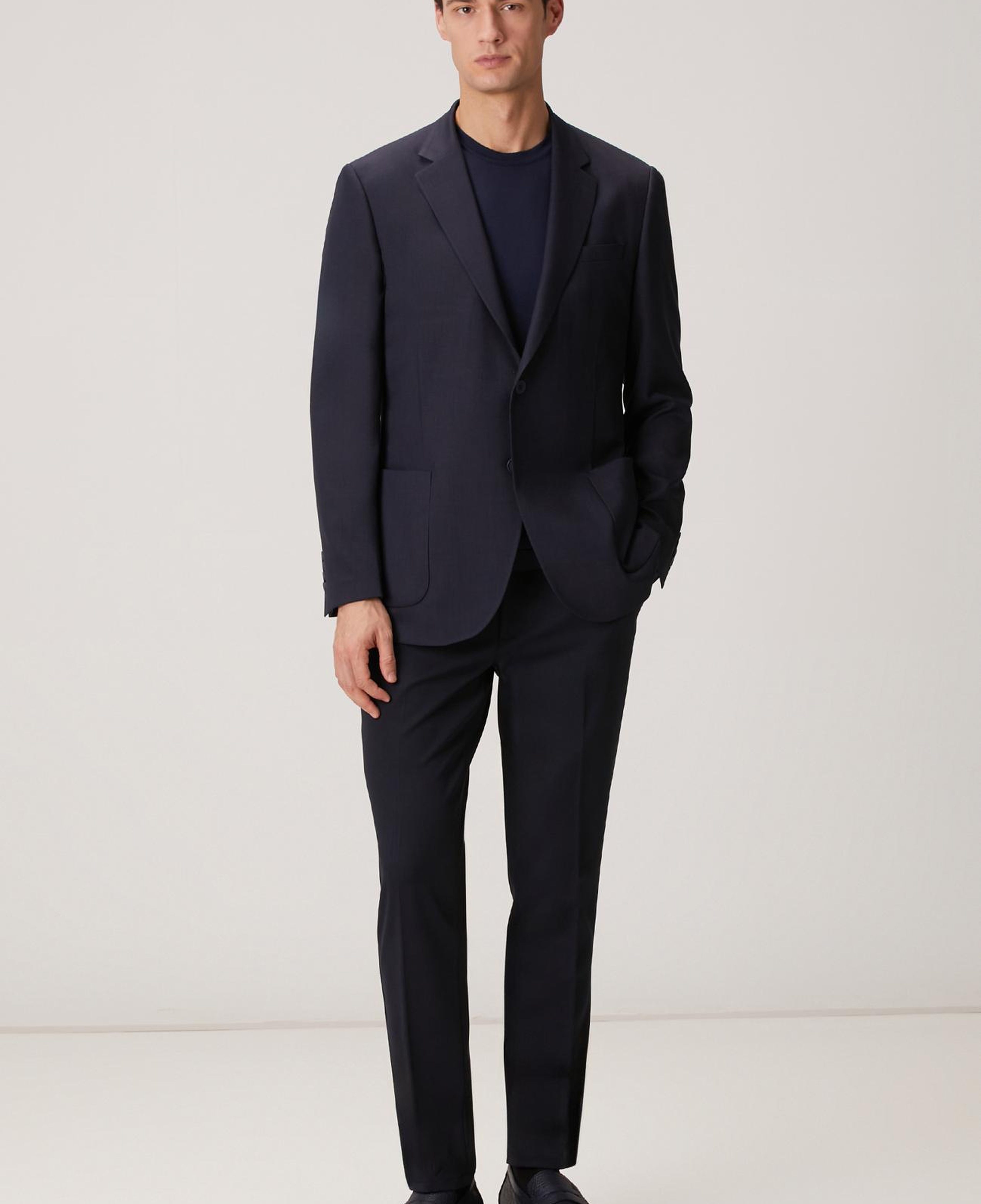 Network Erkek Lacivert Kısa Kollu Kazak