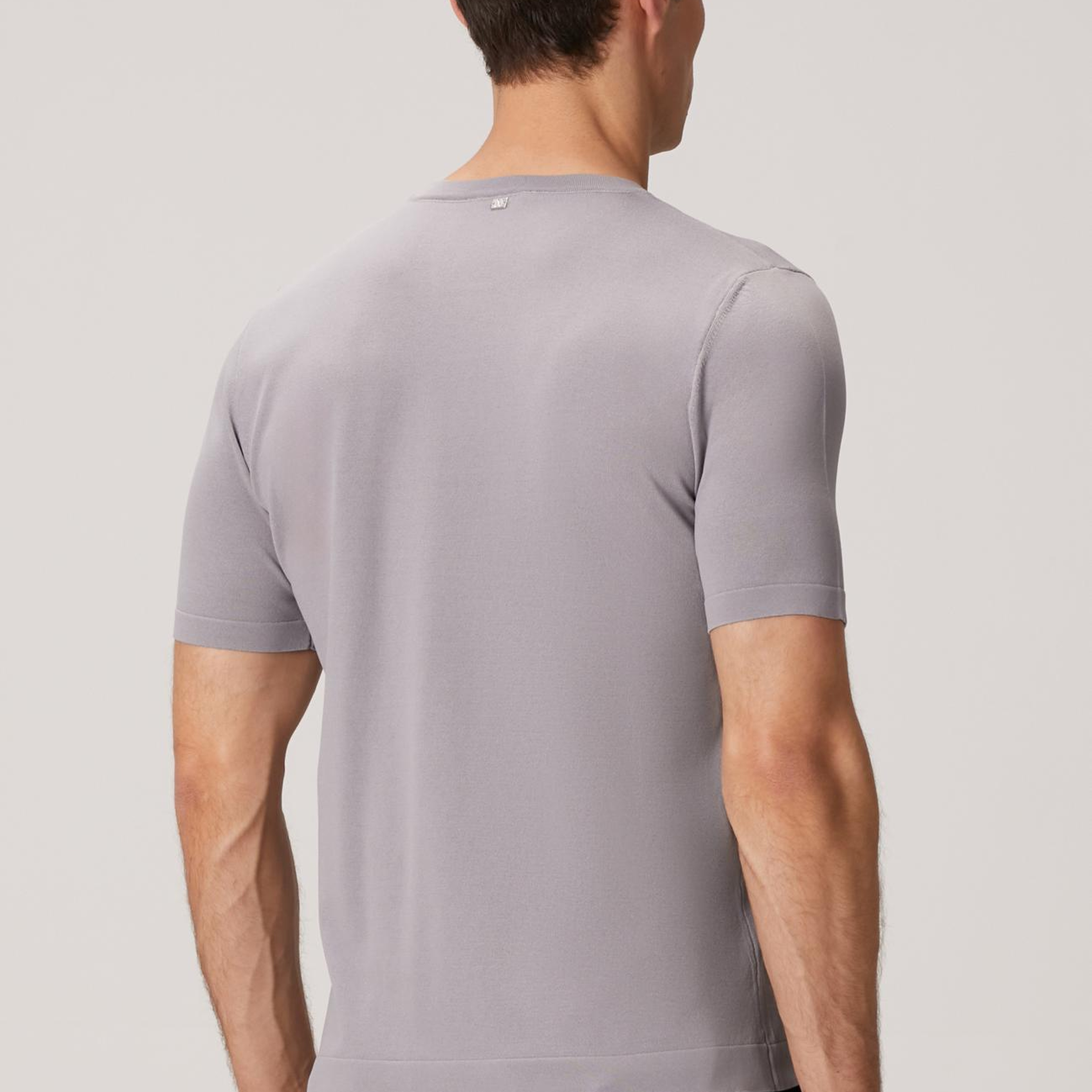 Network Erkek Gri Kısa Kollu Kazak