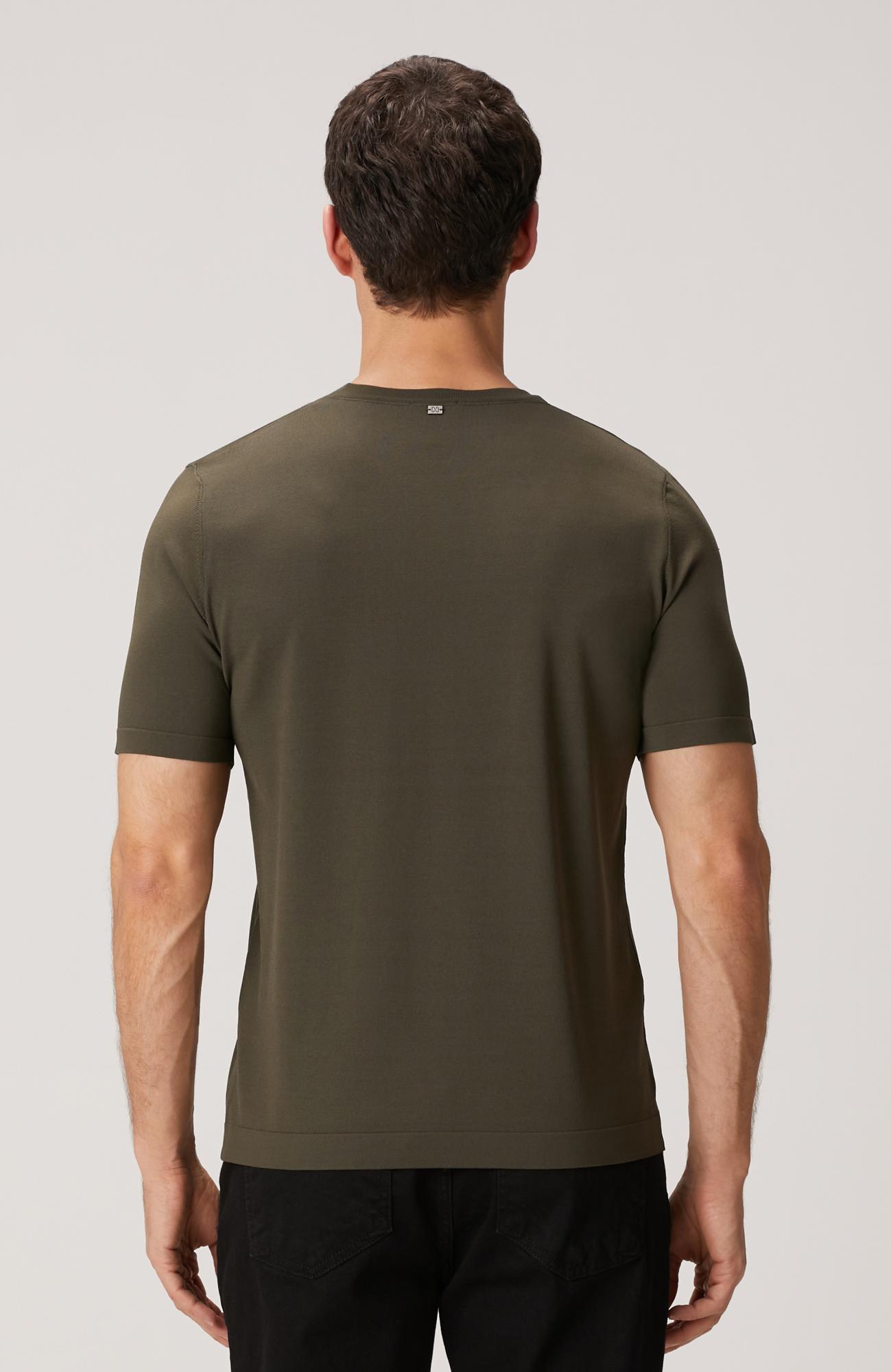 Network Erkek Haki Kısa Kollu Kazak