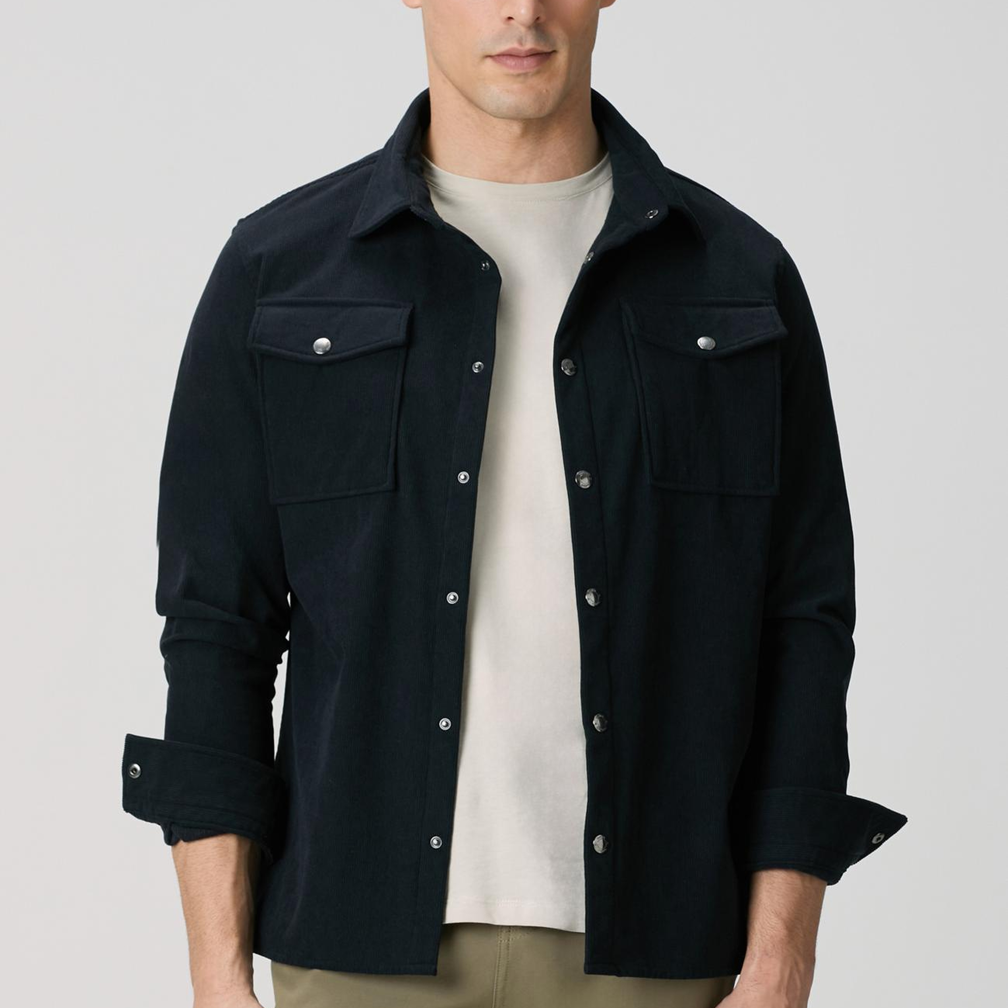 Network Erkek Lacivert Dış Gömlek