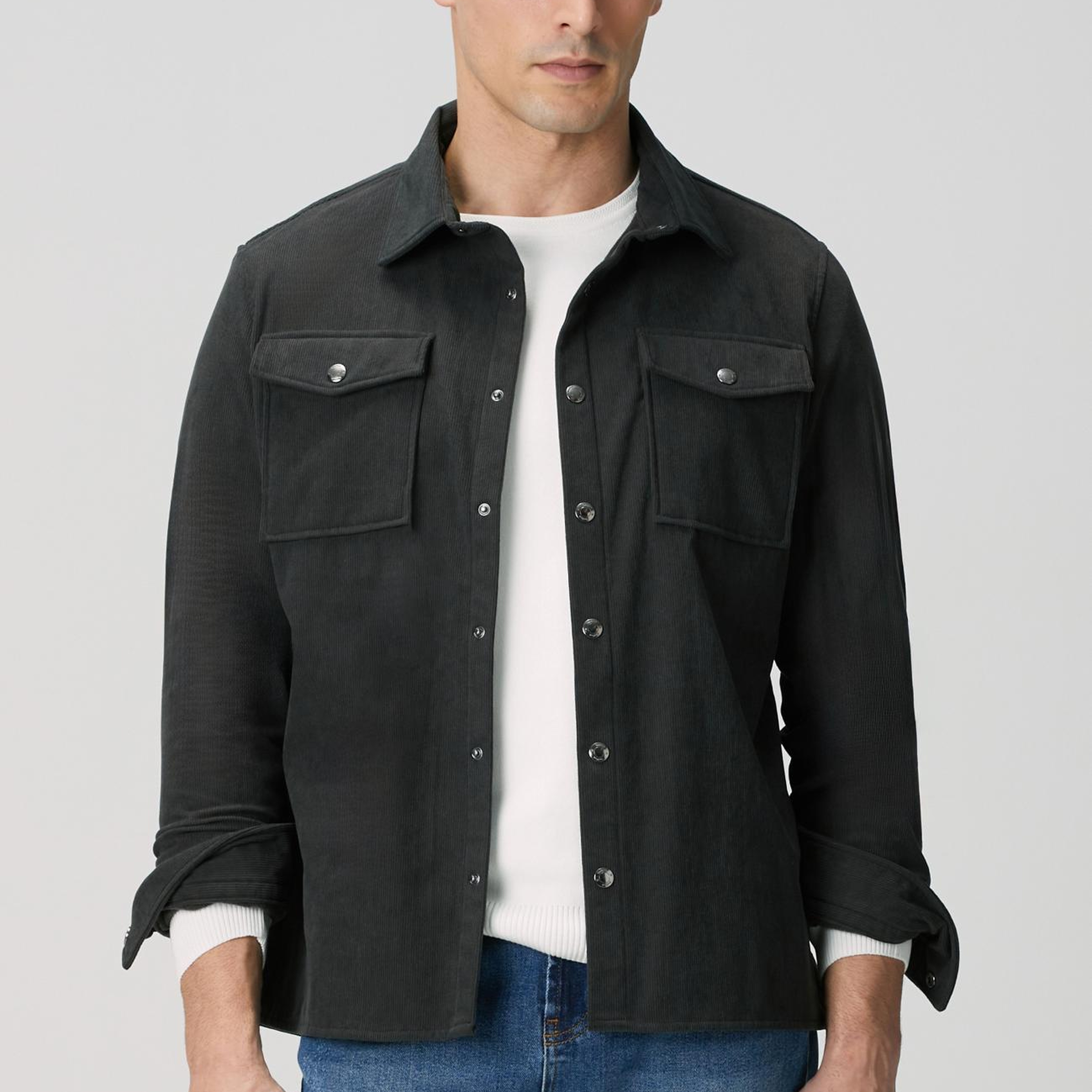 Network Erkek Antrasit Dış Gömlek