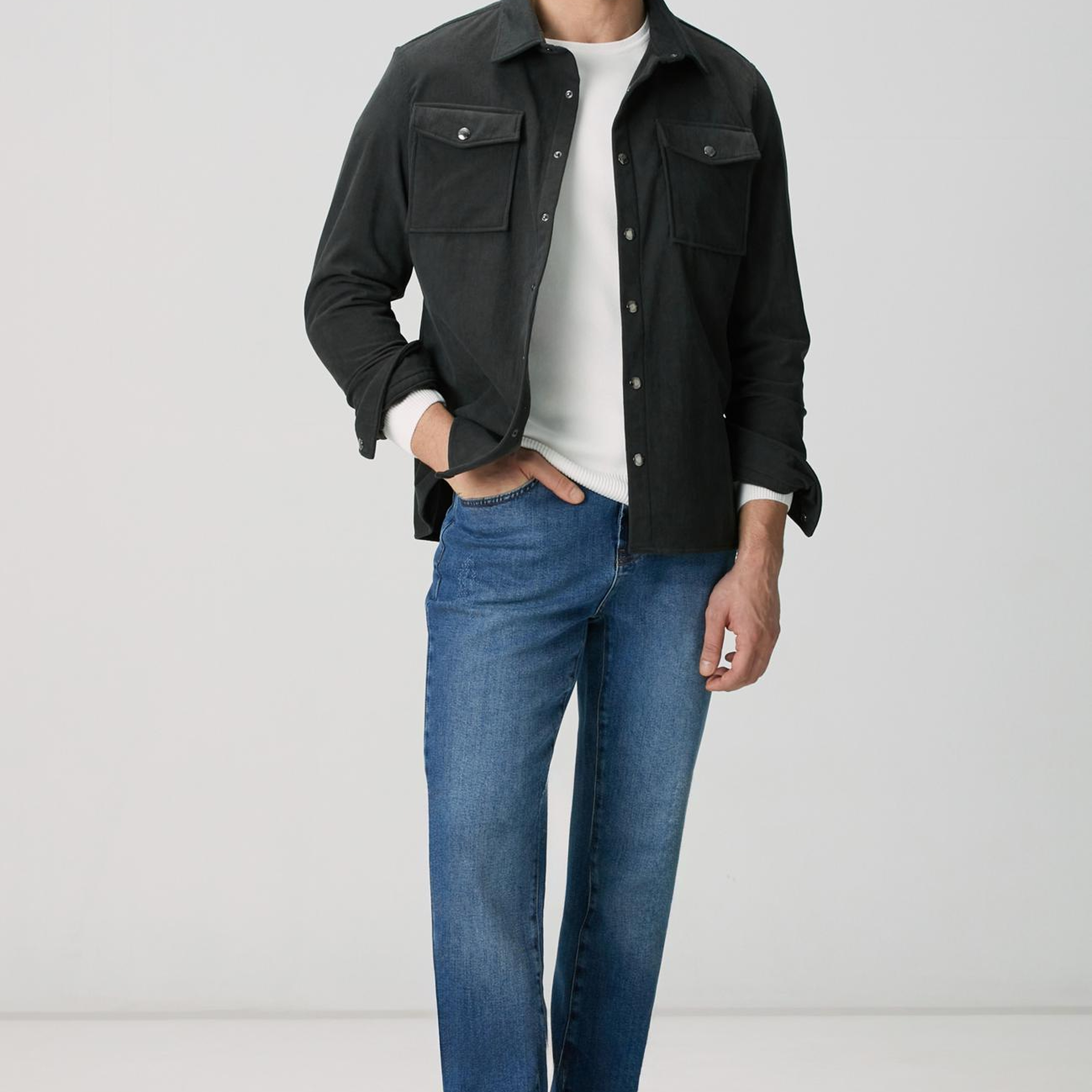 Network Erkek Antrasit Dış Gömlek