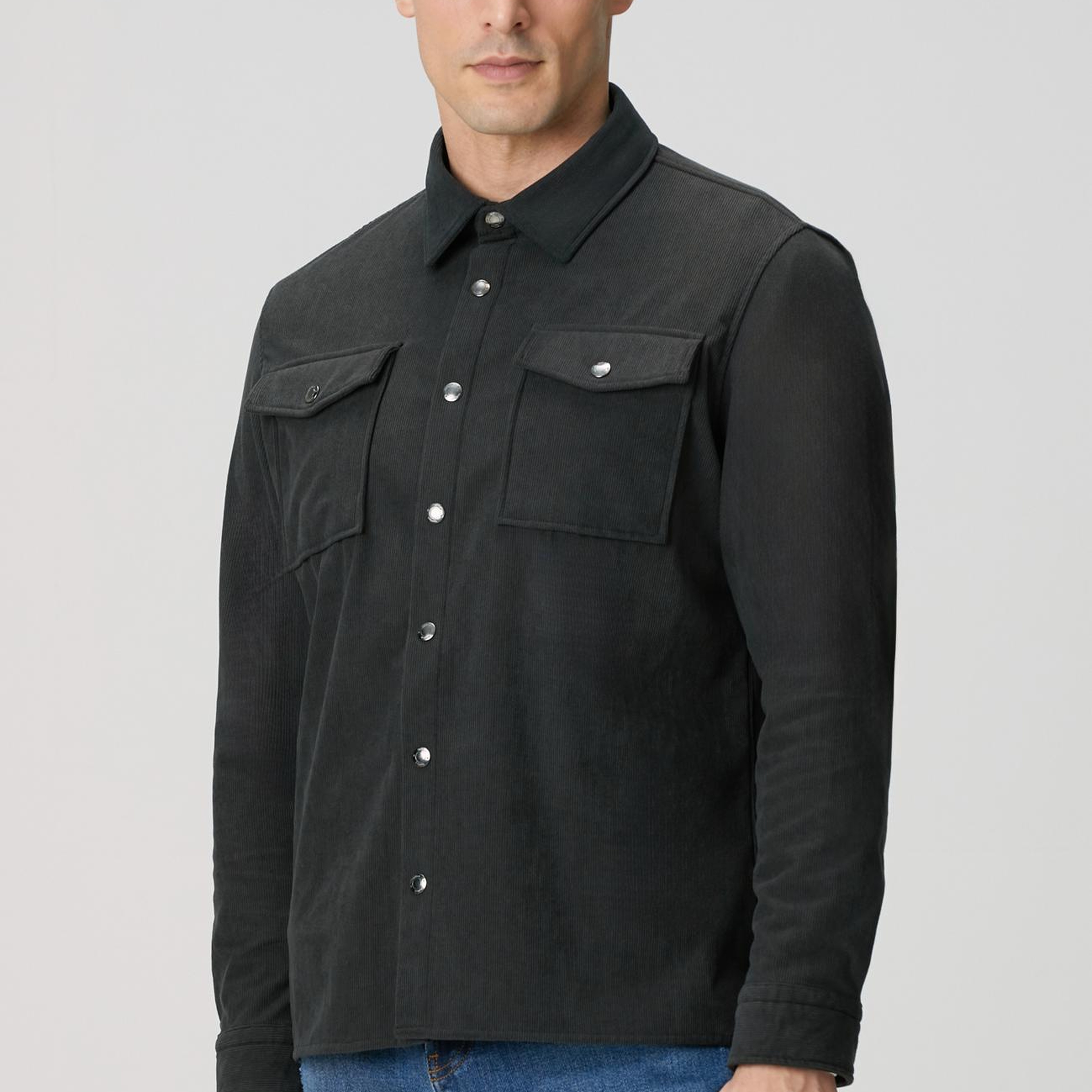 Network Erkek Antrasit Dış Gömlek