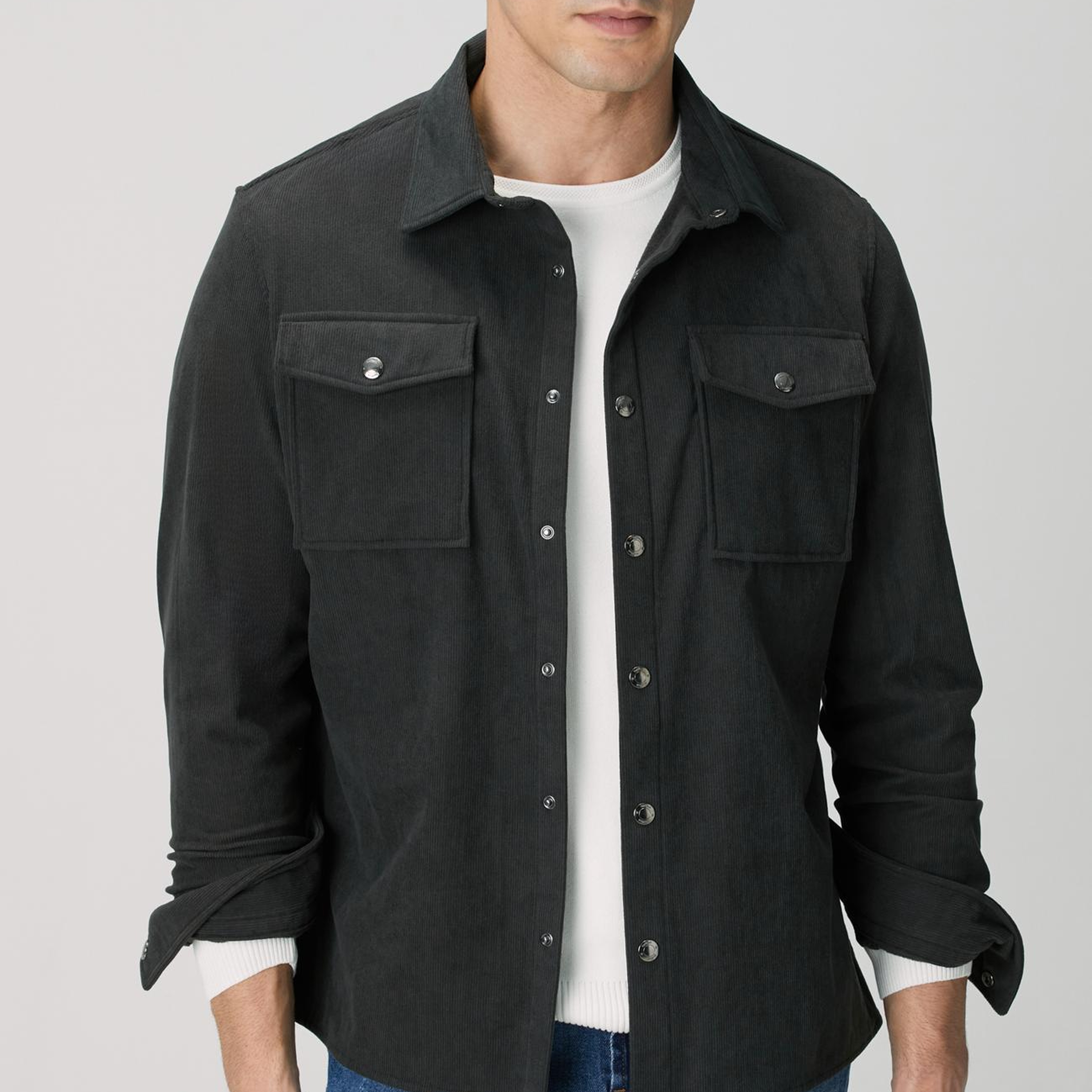 Network Erkek Antrasit Dış Gömlek