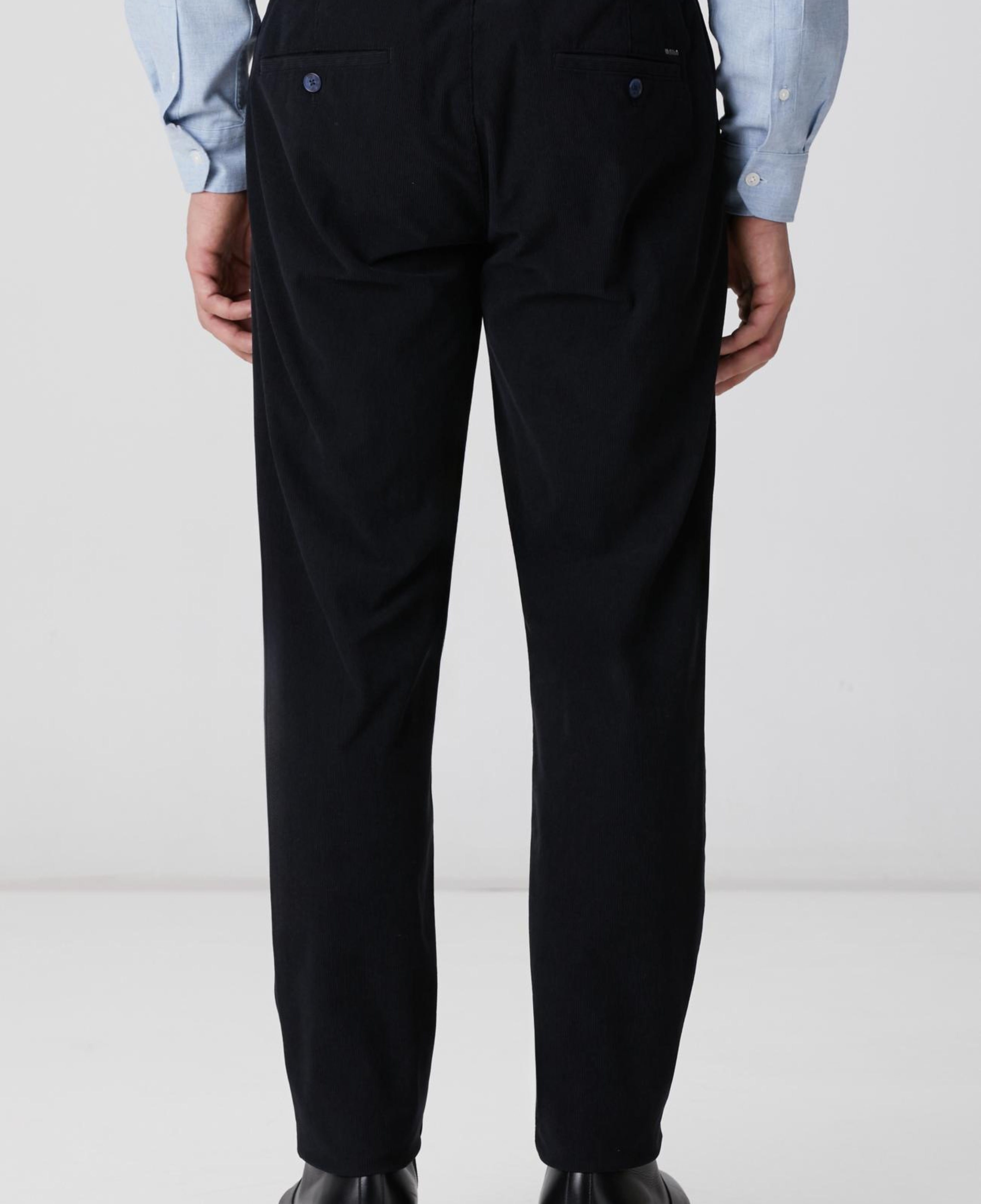 Network Erkek Lacivert Kadife Fitilli Jogger Pantolon