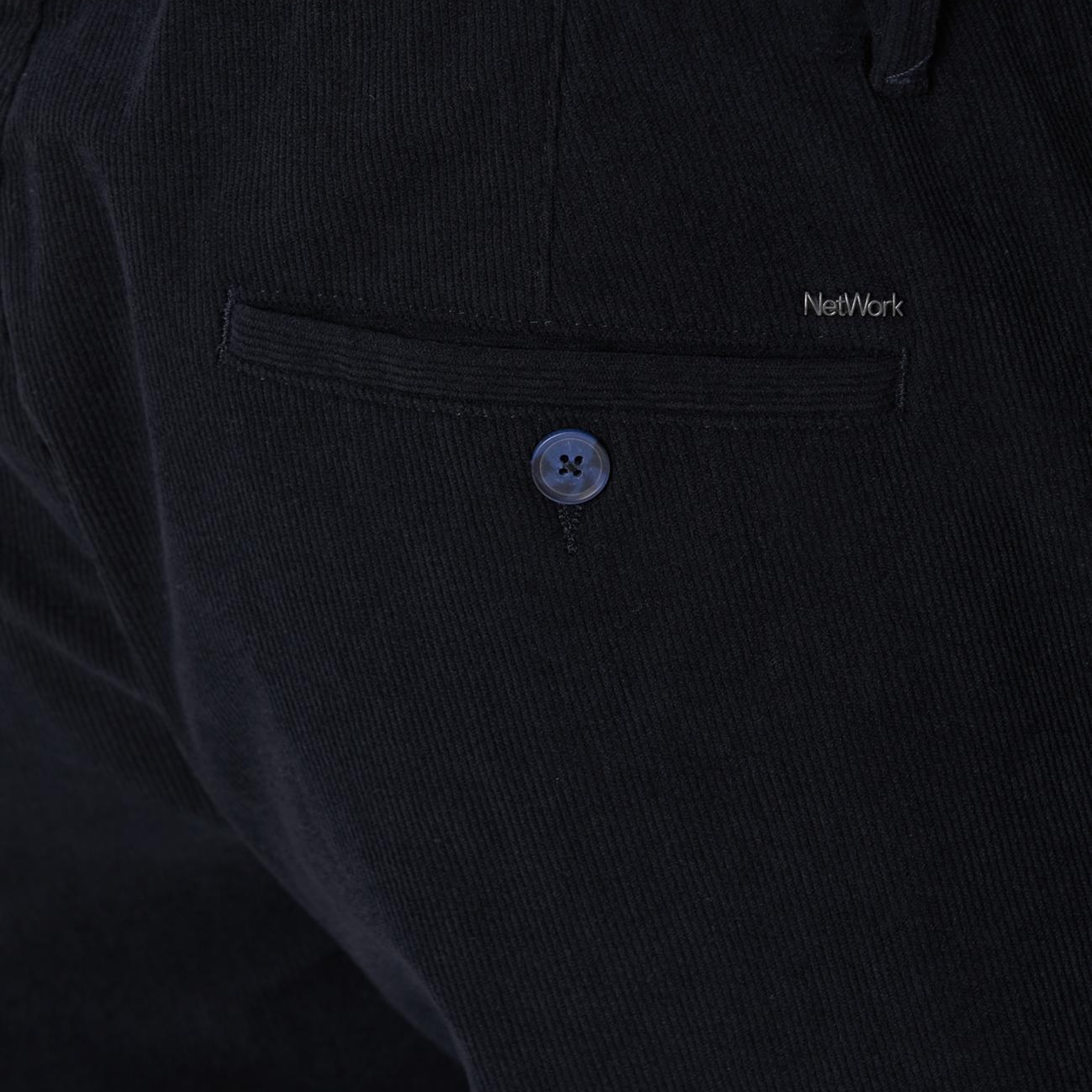 Network Erkek Lacivert Kadife Fitilli Jogger Pantolon