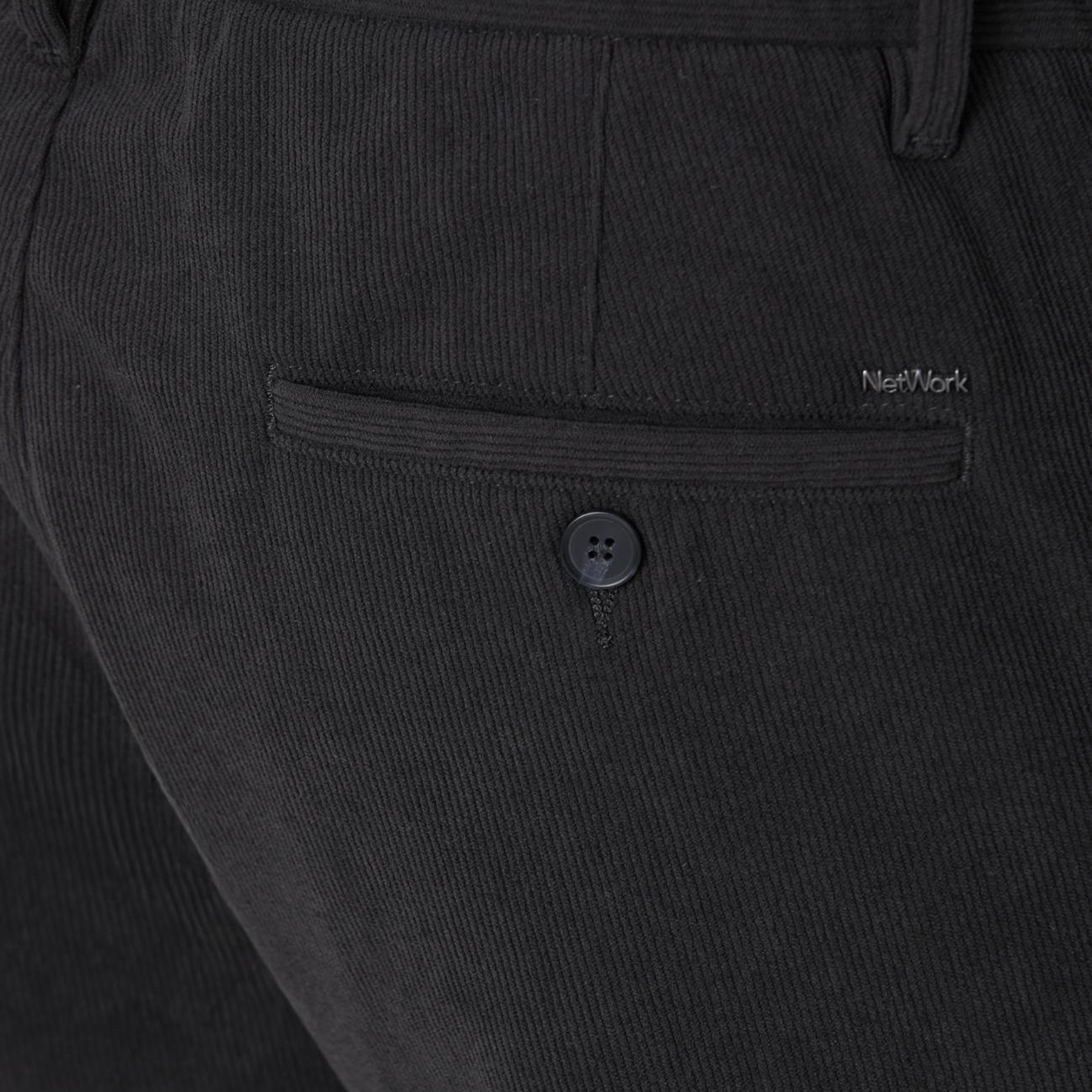 Network Erkek Antrasit Kadife Fitilli Jogger Pantolon