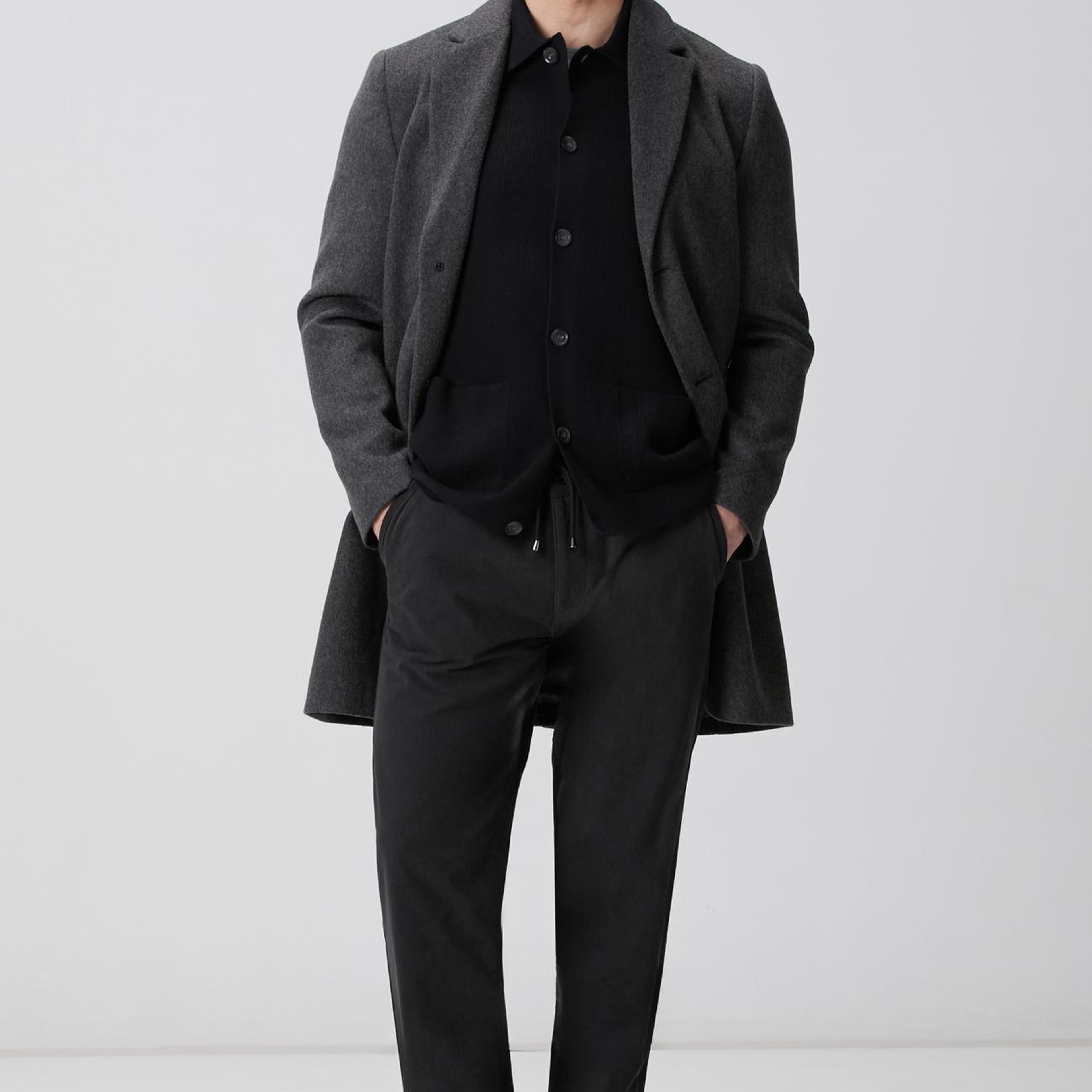 Network Erkek Antrasit Kadife Fitilli Jogger Pantolon