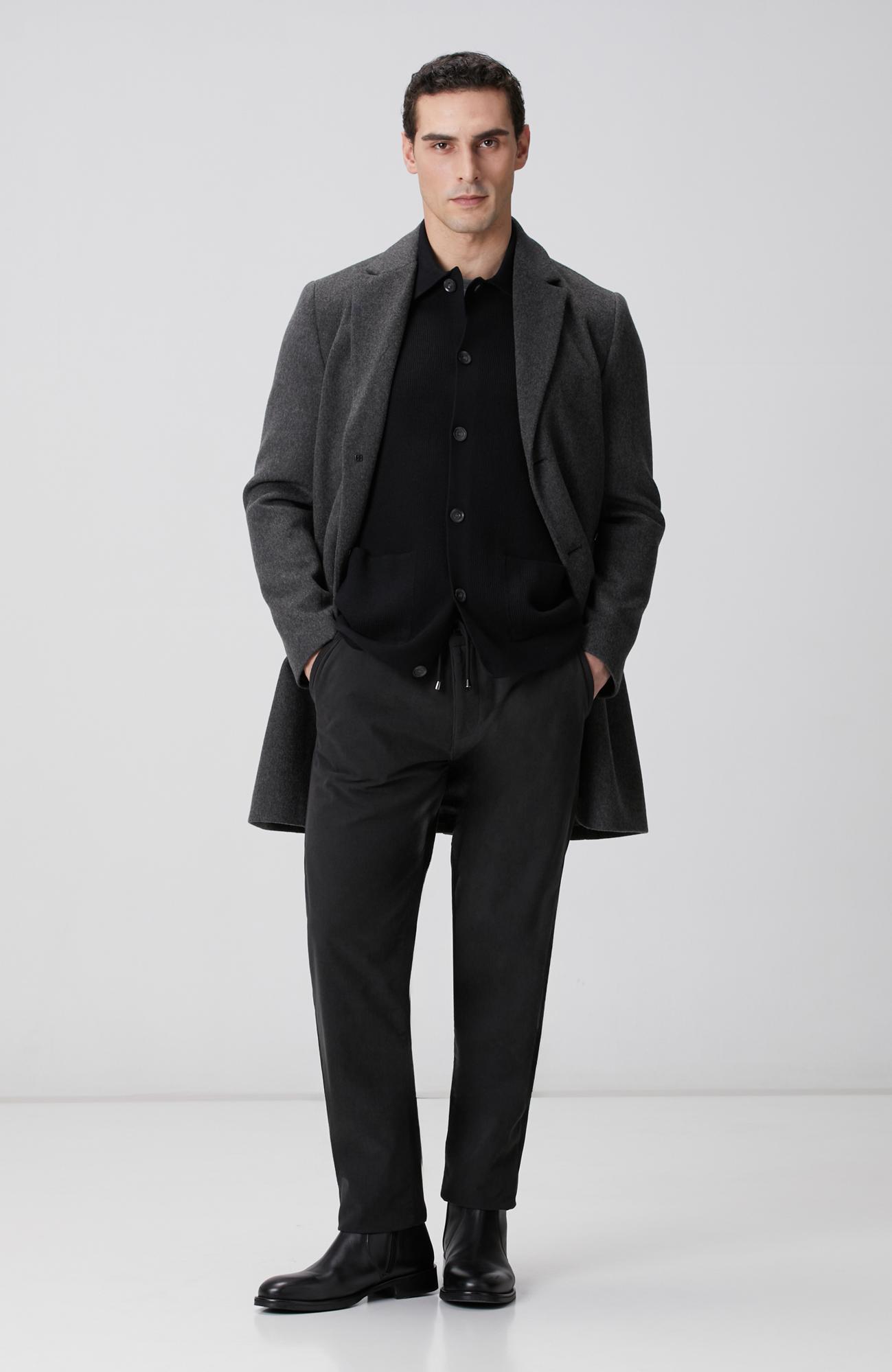 Network Erkek Antrasit Kadife Fitilli Jogger Pantolon