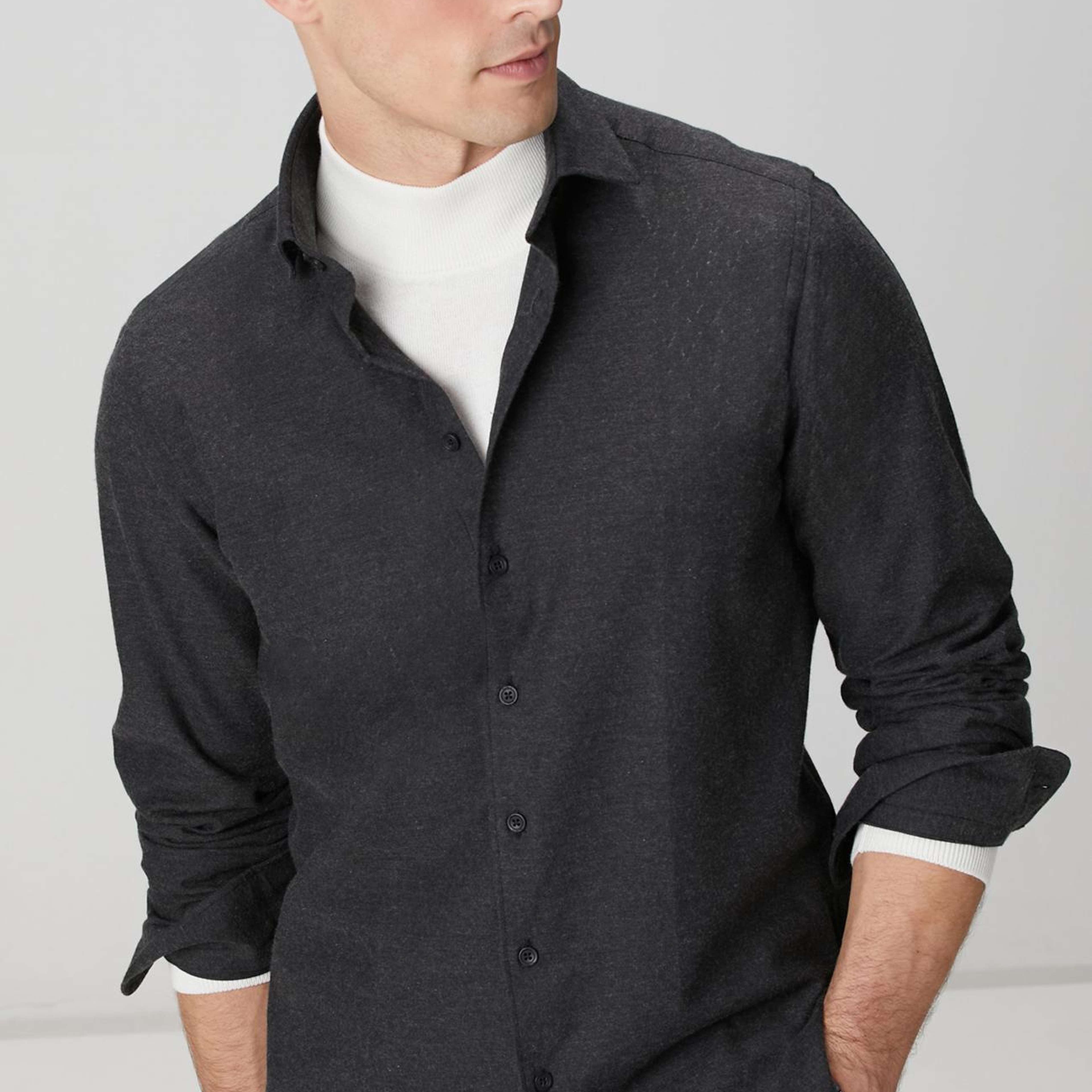 Network Erkek Antrasit Gömlek