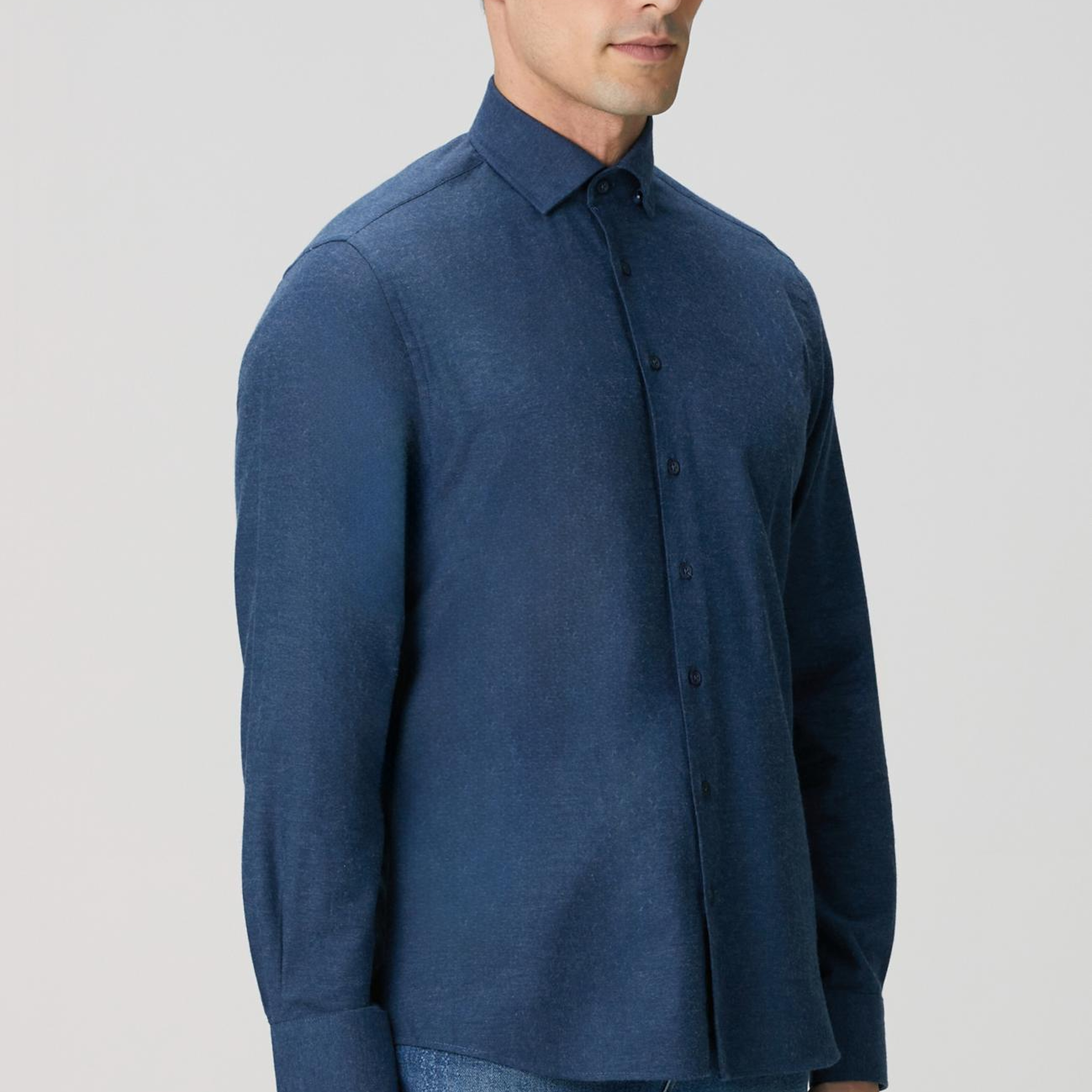 Network Erkek Lacivert Gömlek