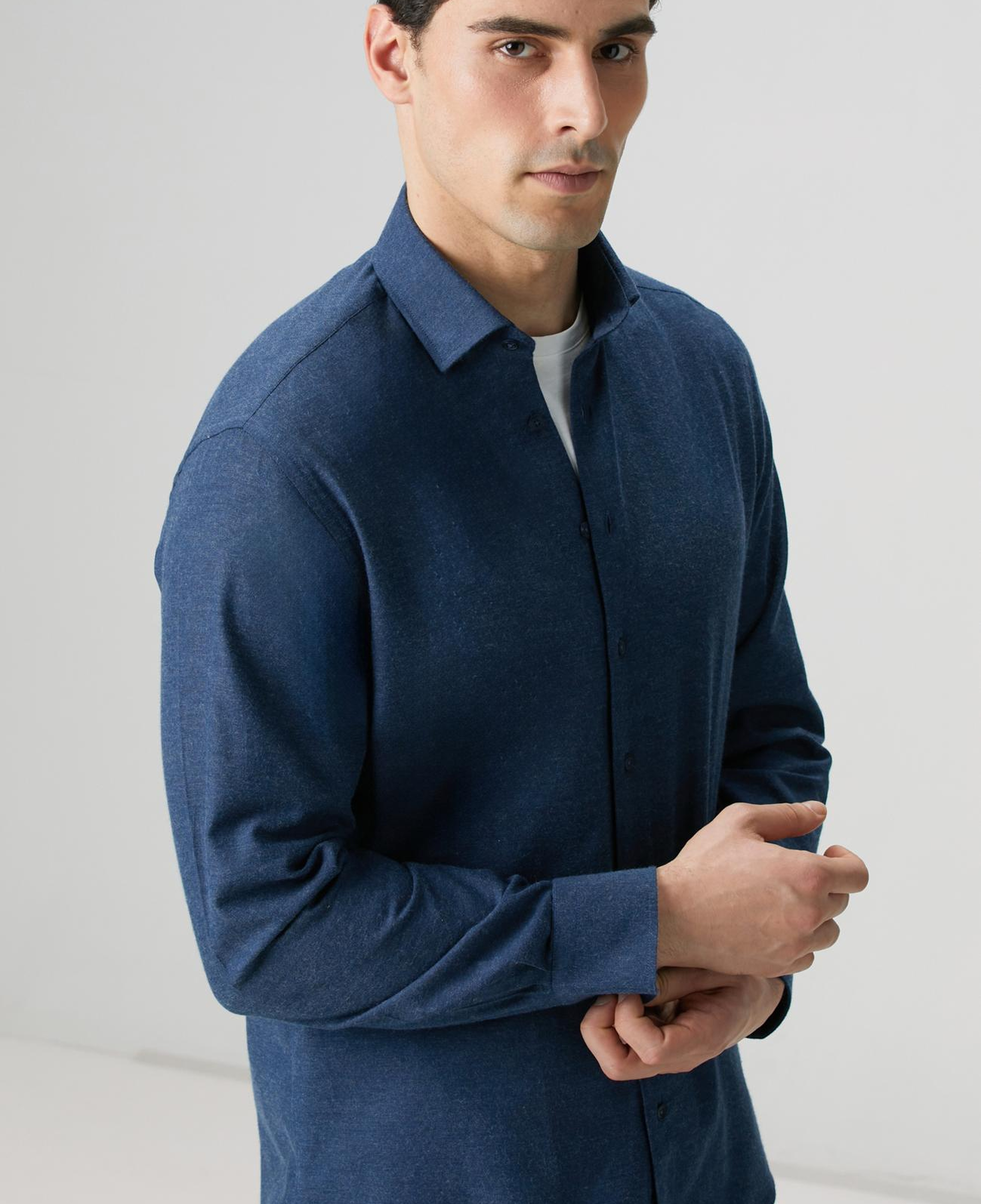 Network Erkek Lacivert Gömlek