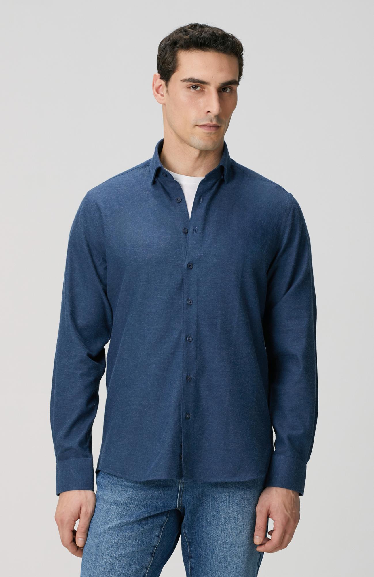 Network Erkek Lacivert Gömlek