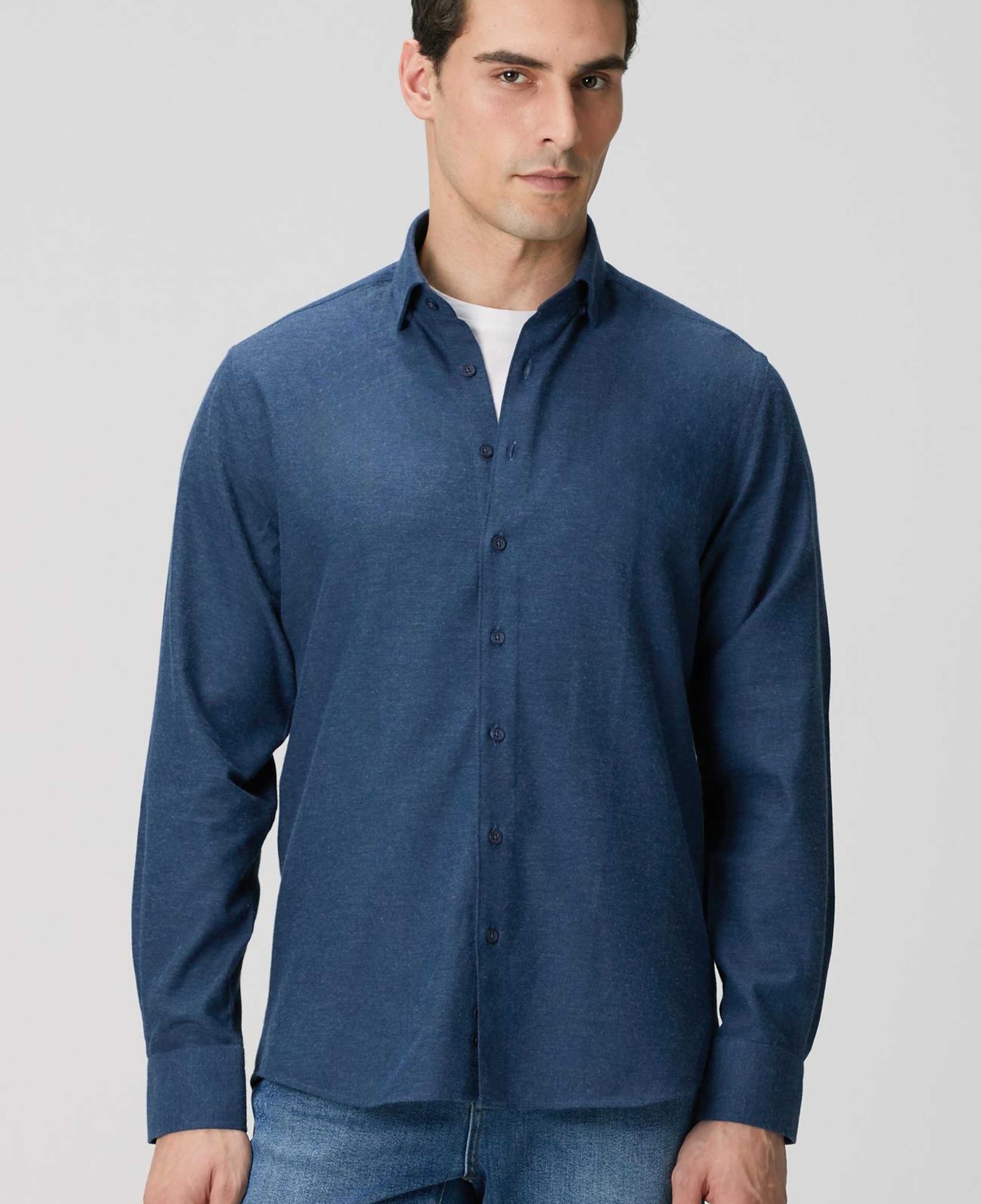 Network Erkek Lacivert Gömlek