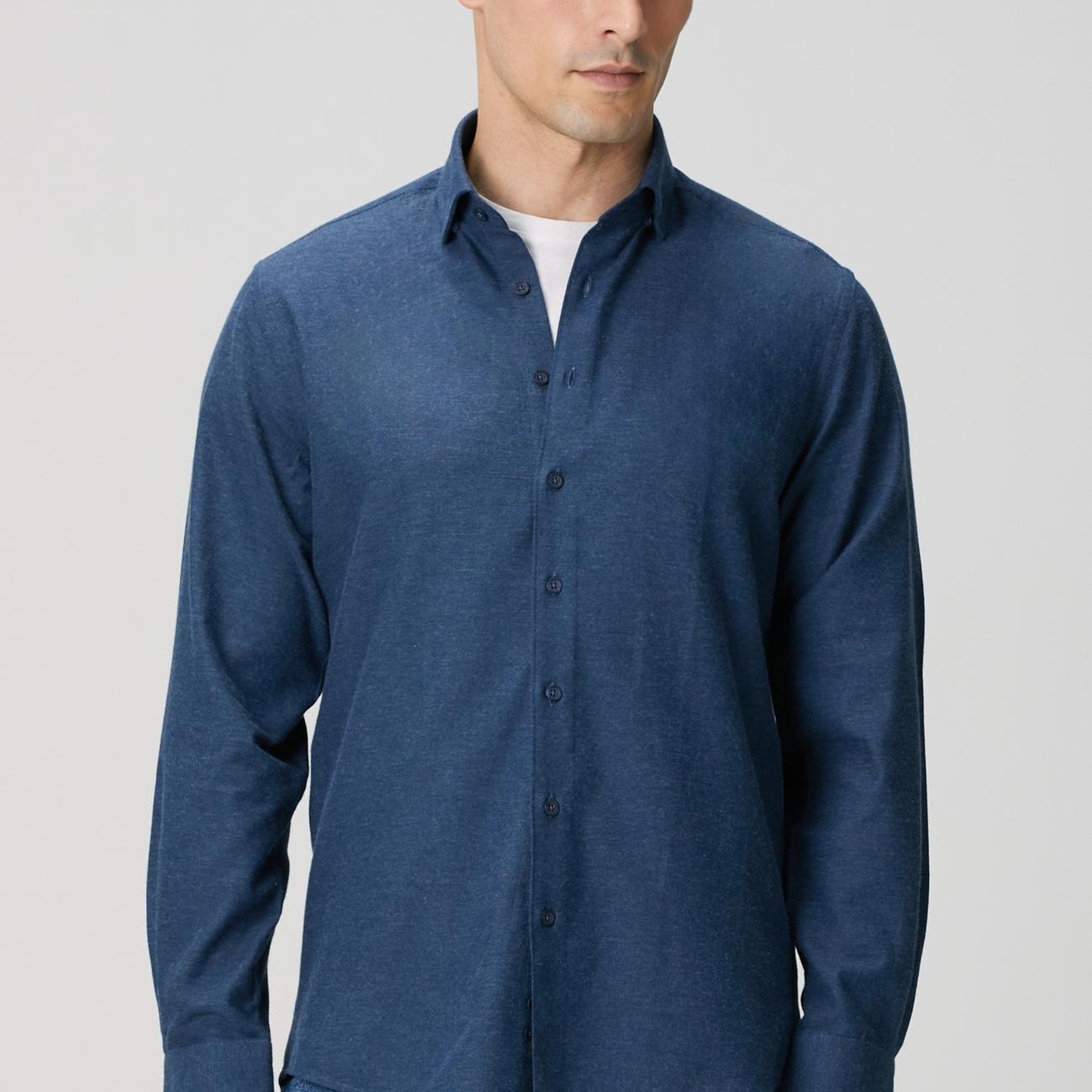 Network Erkek Lacivert Gömlek