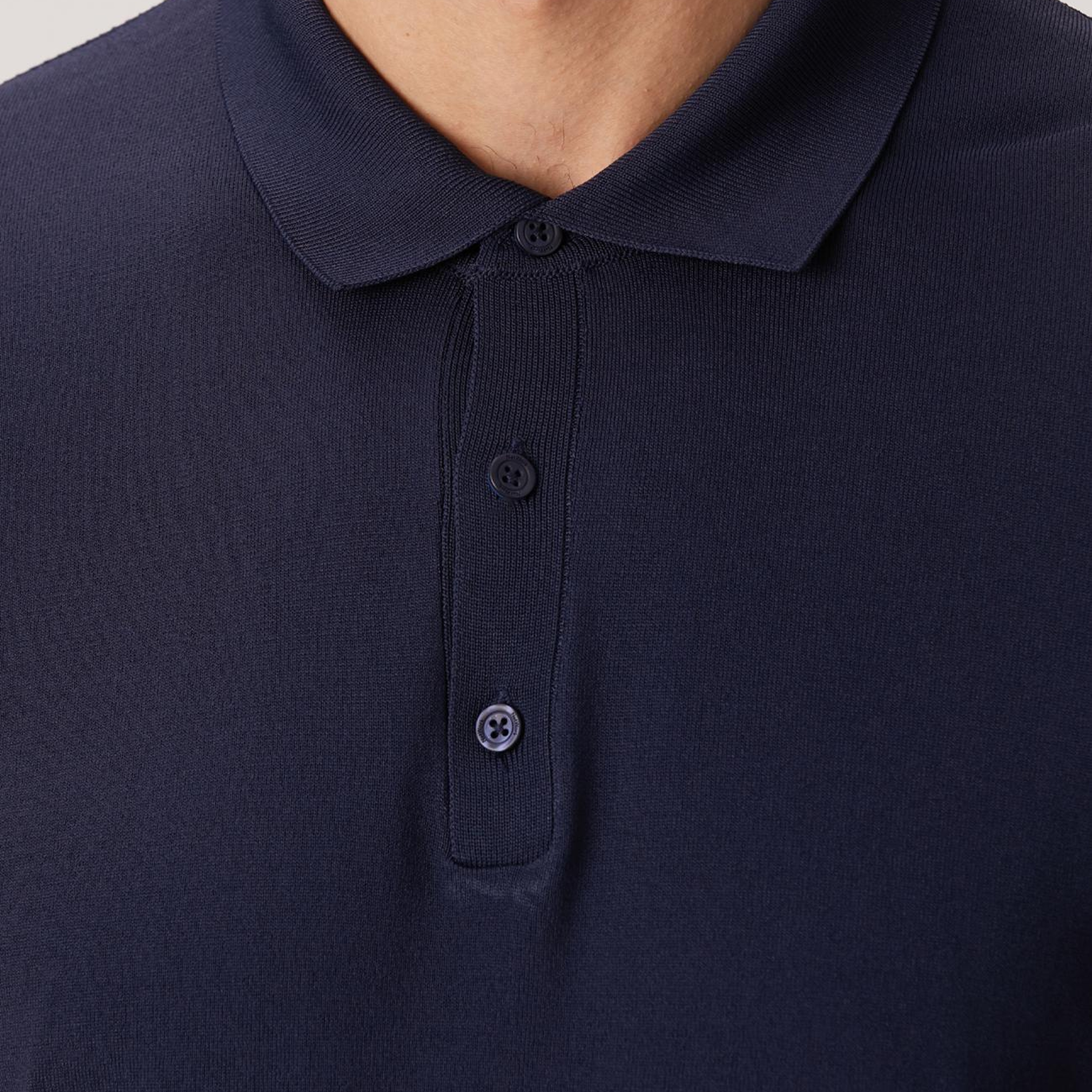 Network Erkek Lacivert Polo Yaka Kazak