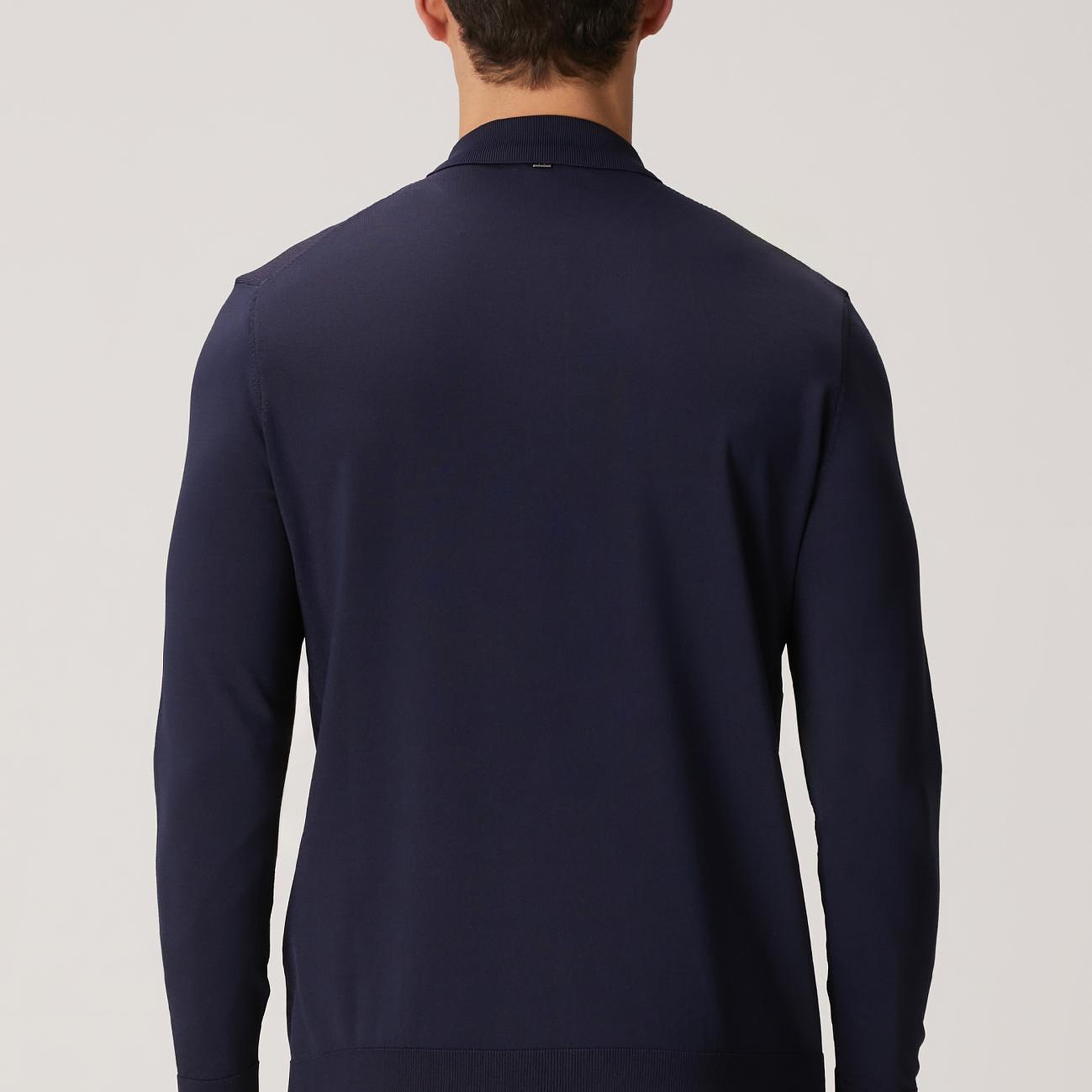 Network Erkek Lacivert Polo Yaka Kazak