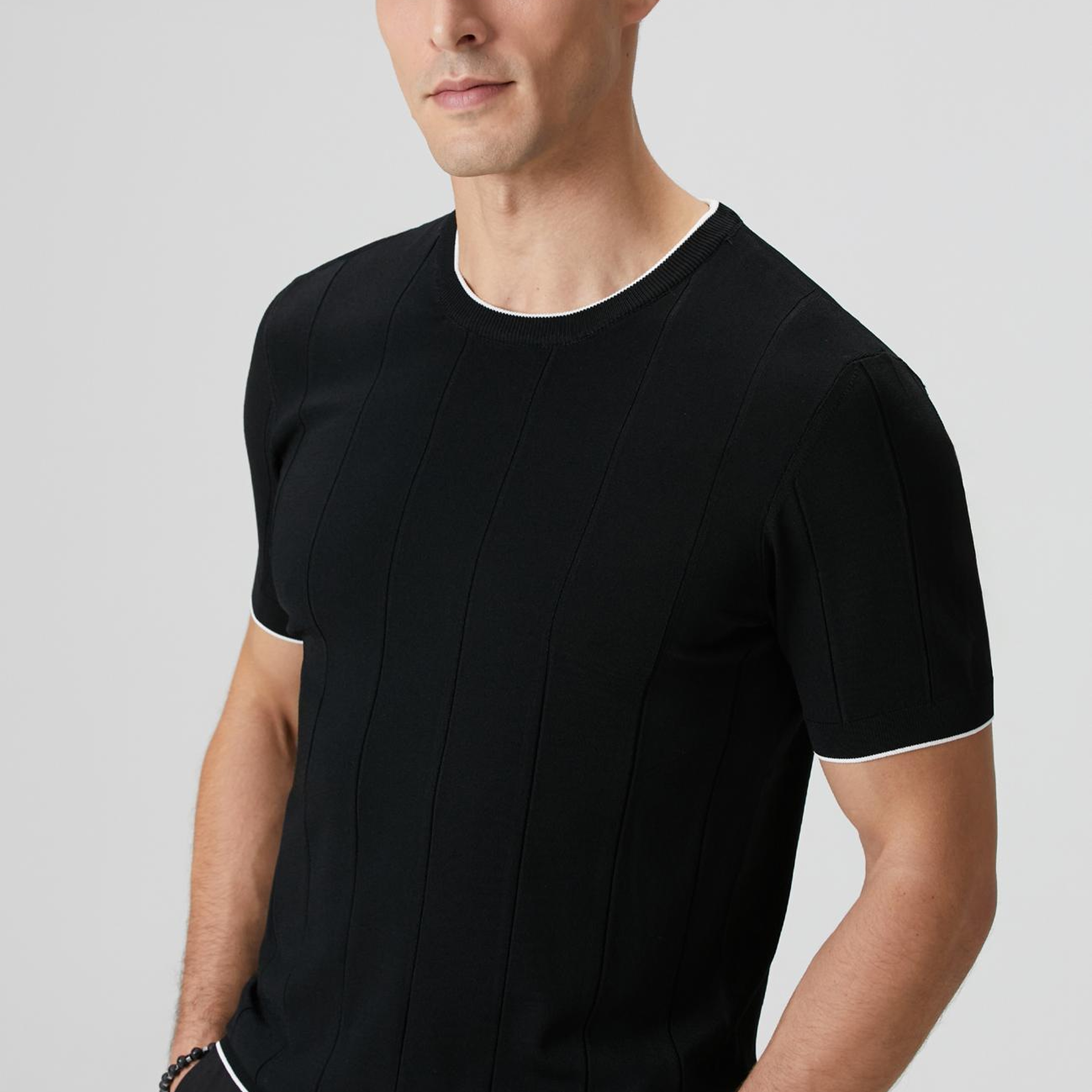 Network Erkek Siyah Triko Kazak