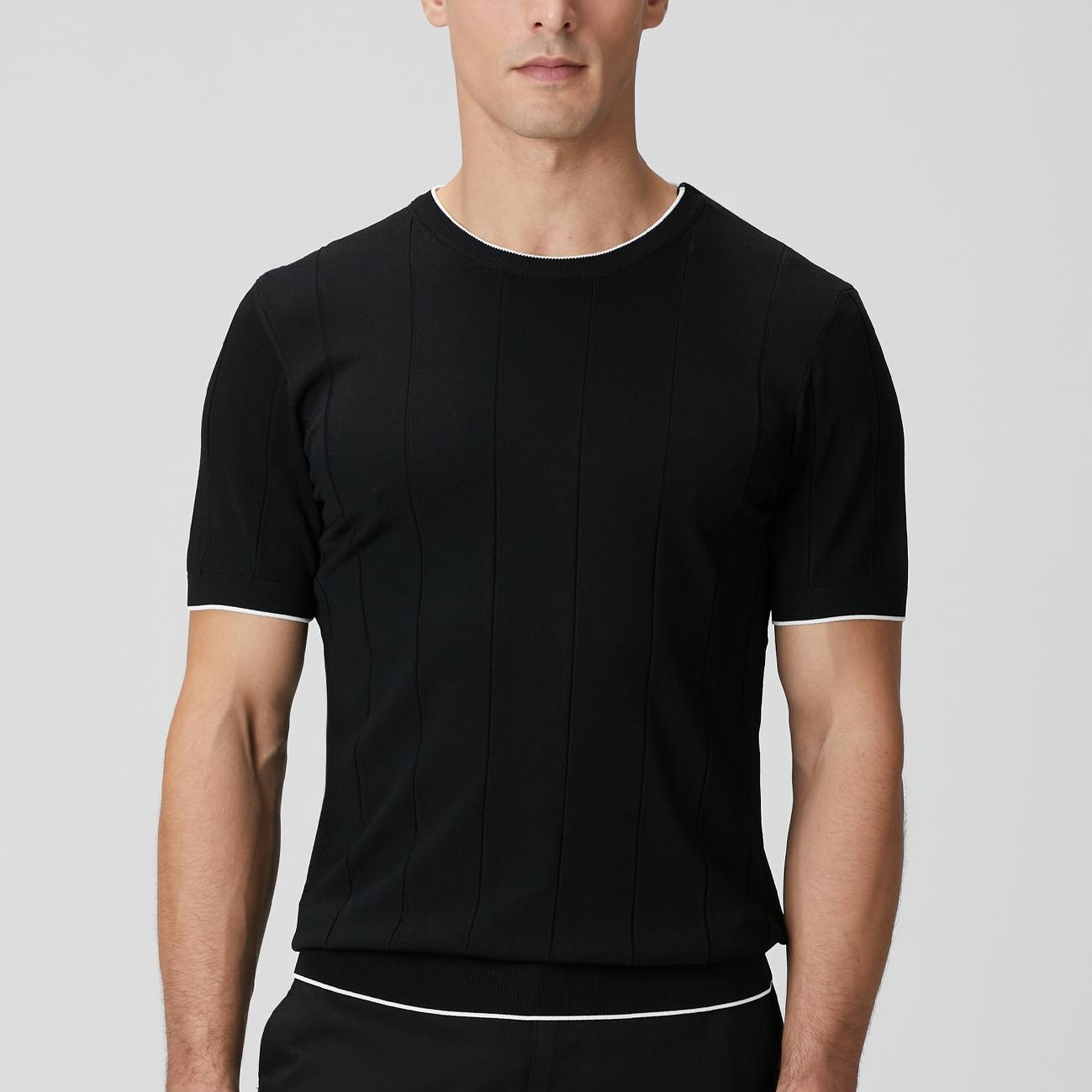 Network Erkek Siyah Triko Kazak