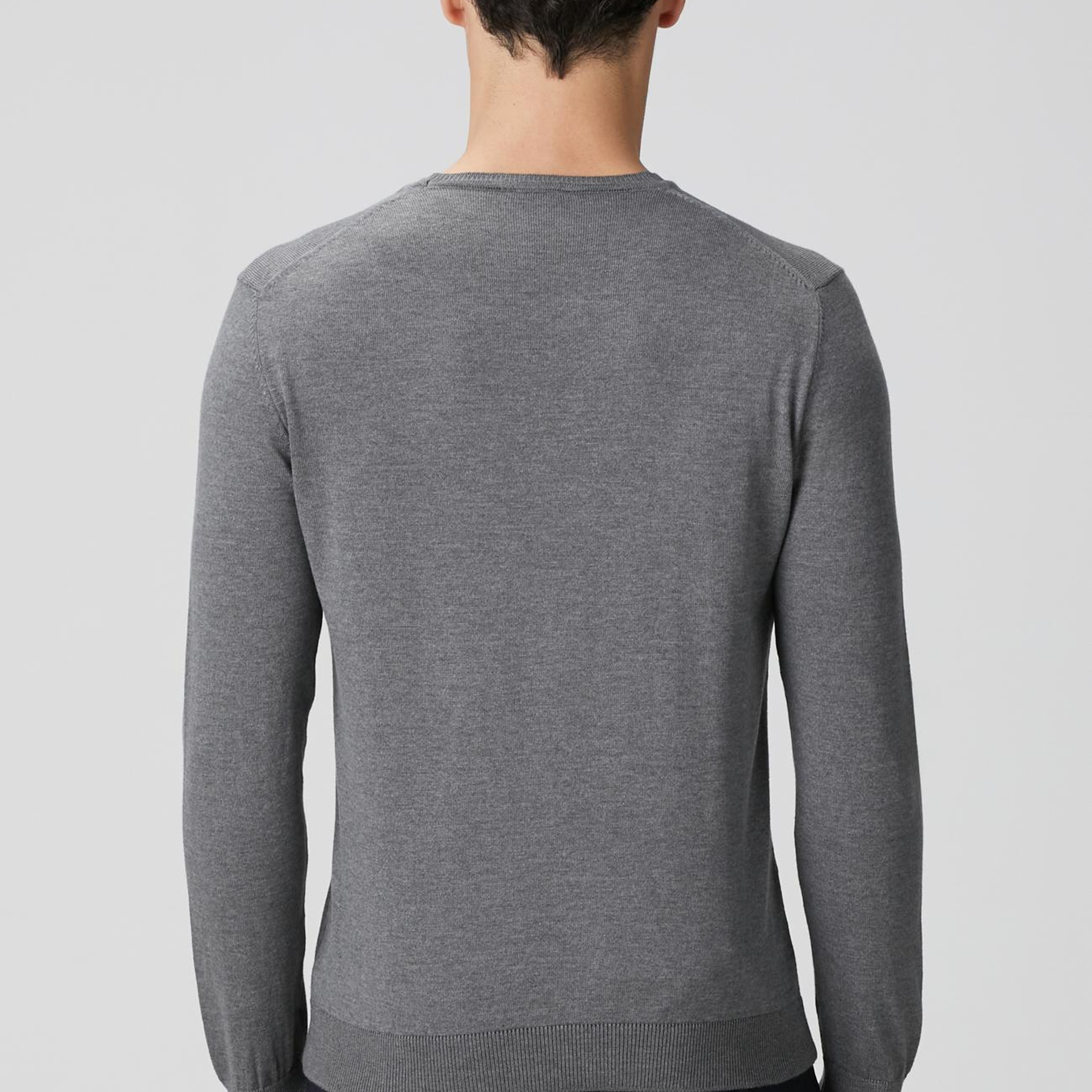 Network Erkek Gri Melanj Basic Kazak