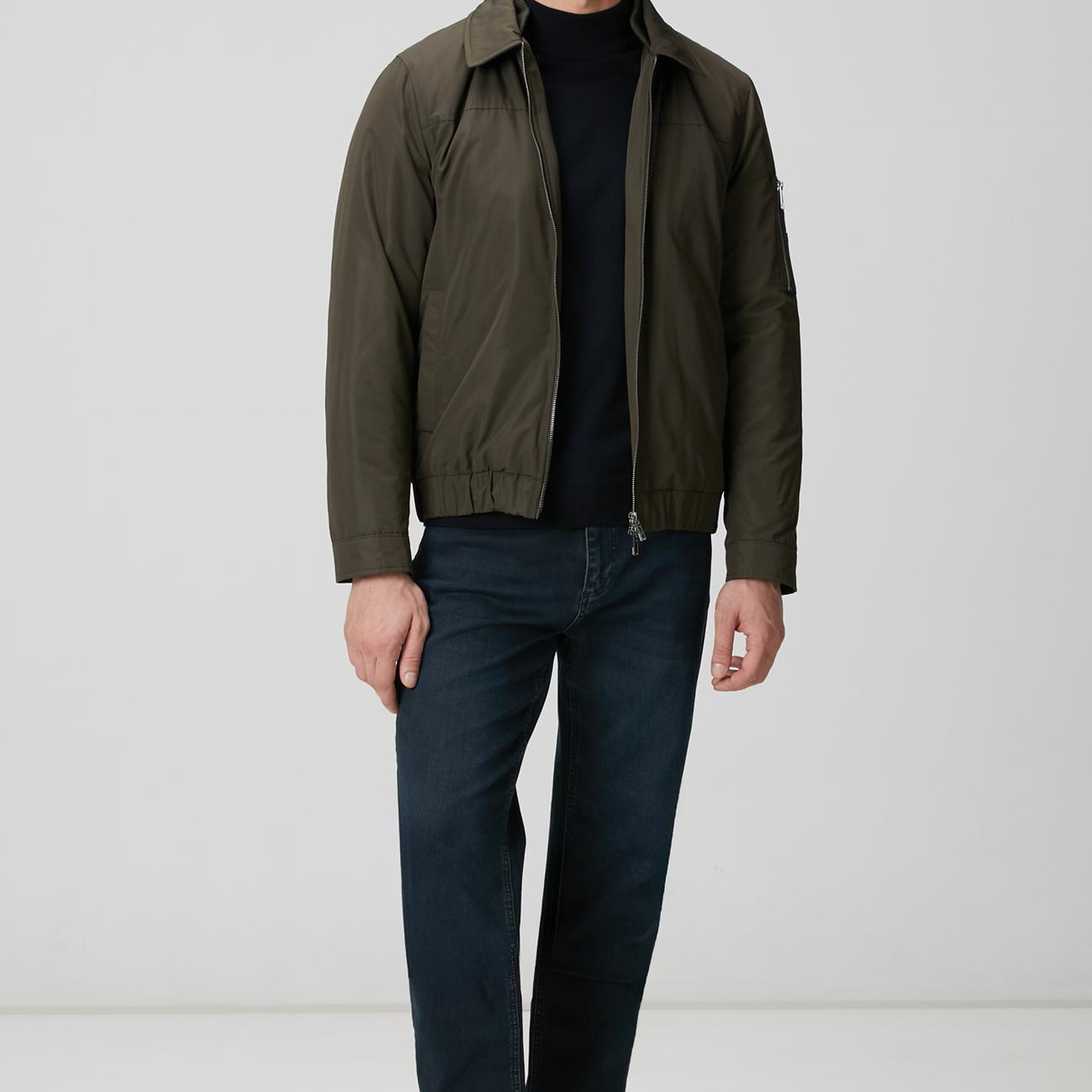 Network Erkek Lacivert Yarım Balıkçı Yaka Kazak