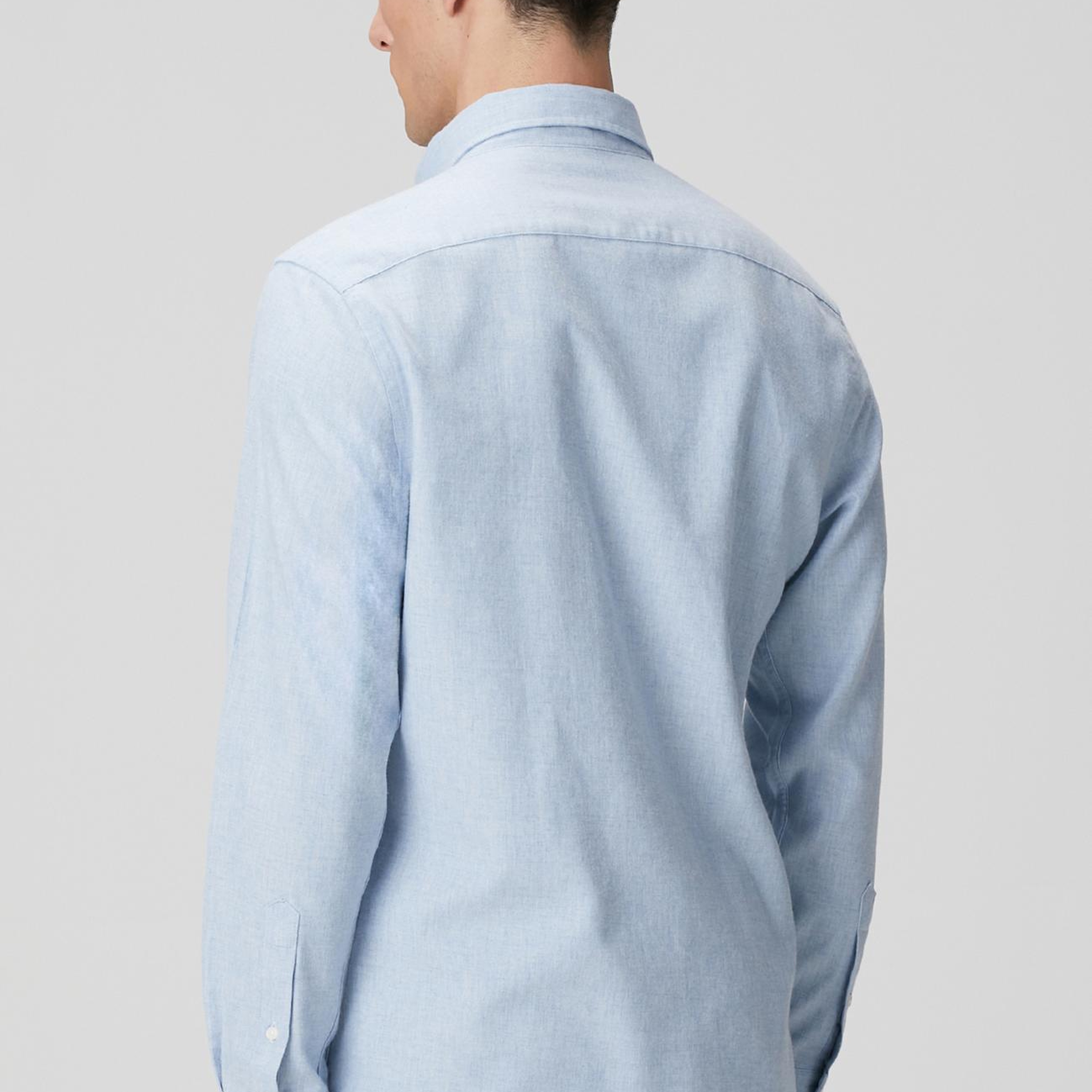 Network Erkek Açık Mavi Flanel Gömlek