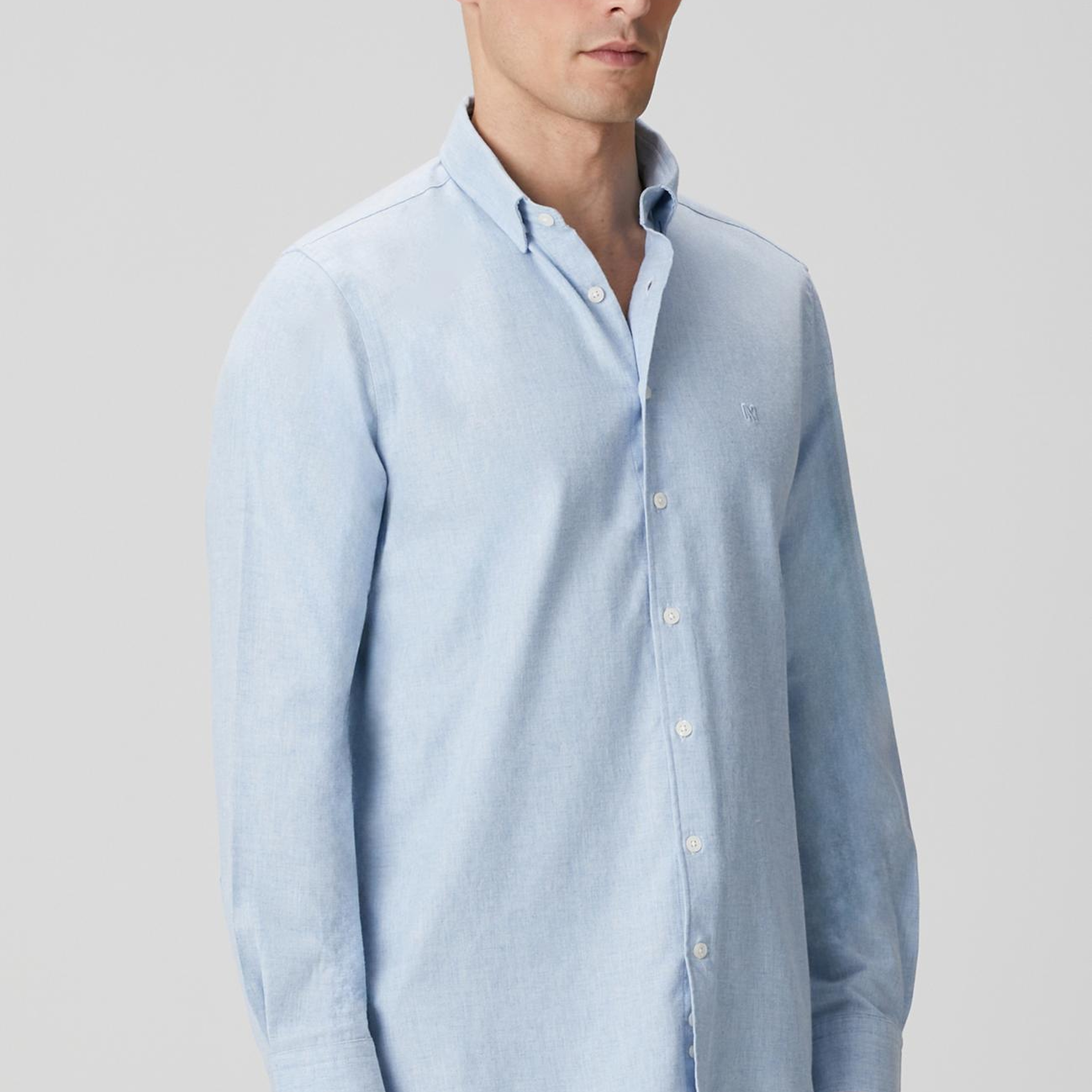 Network Erkek Açık Mavi Flanel Gömlek