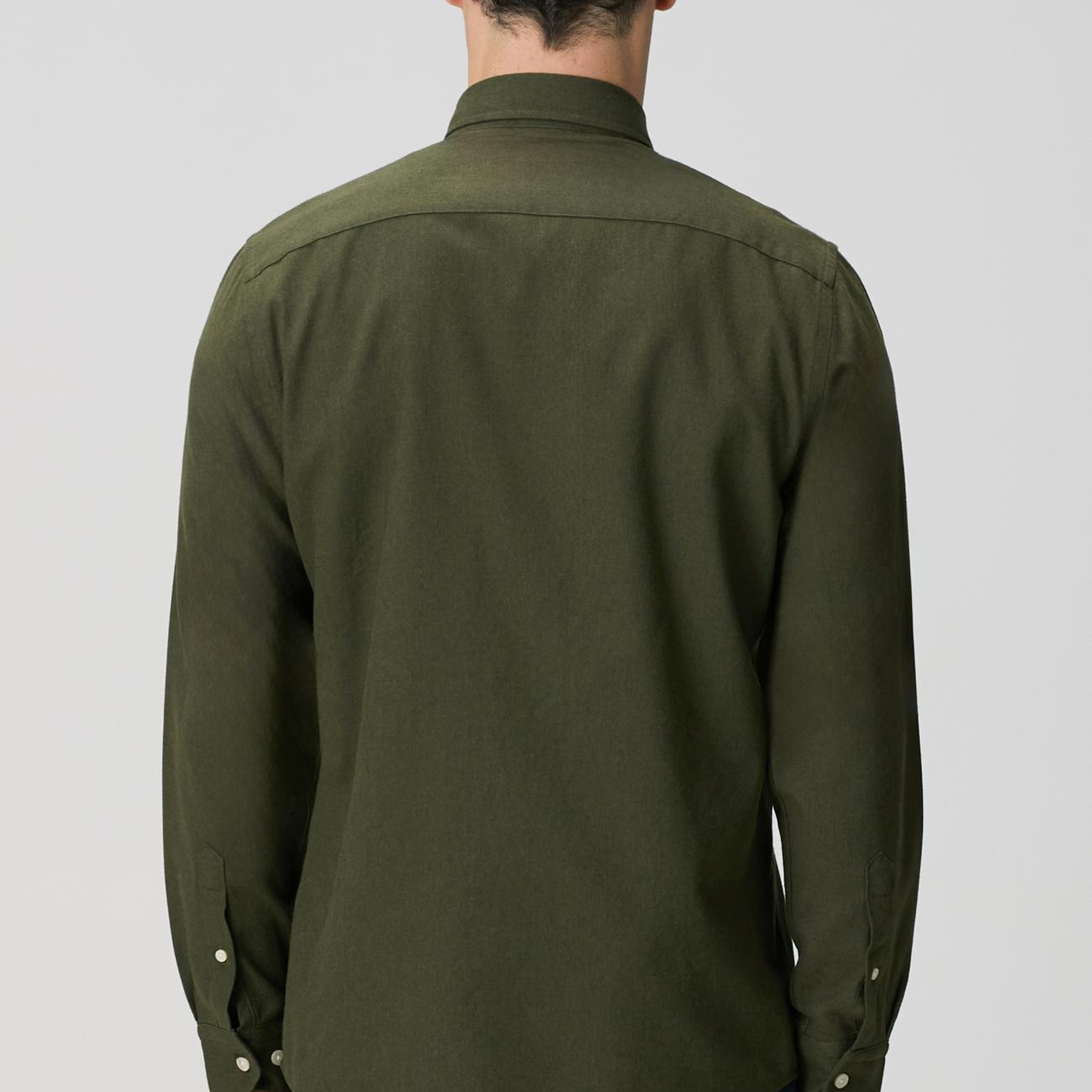 Network Erkek Haki Flanel Cotton Gömlek