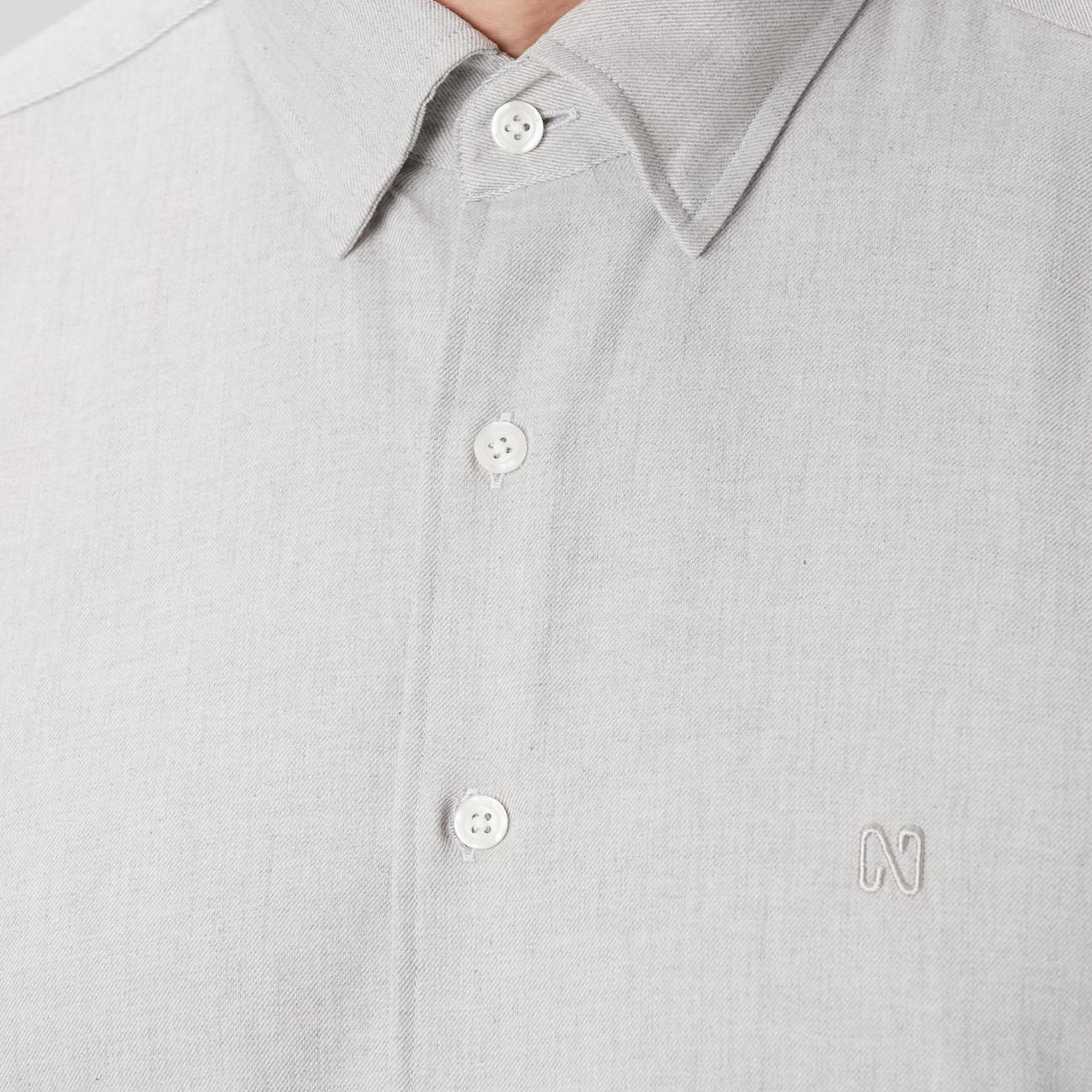 Network Erkek Taş Flanel Cotton Gömlek