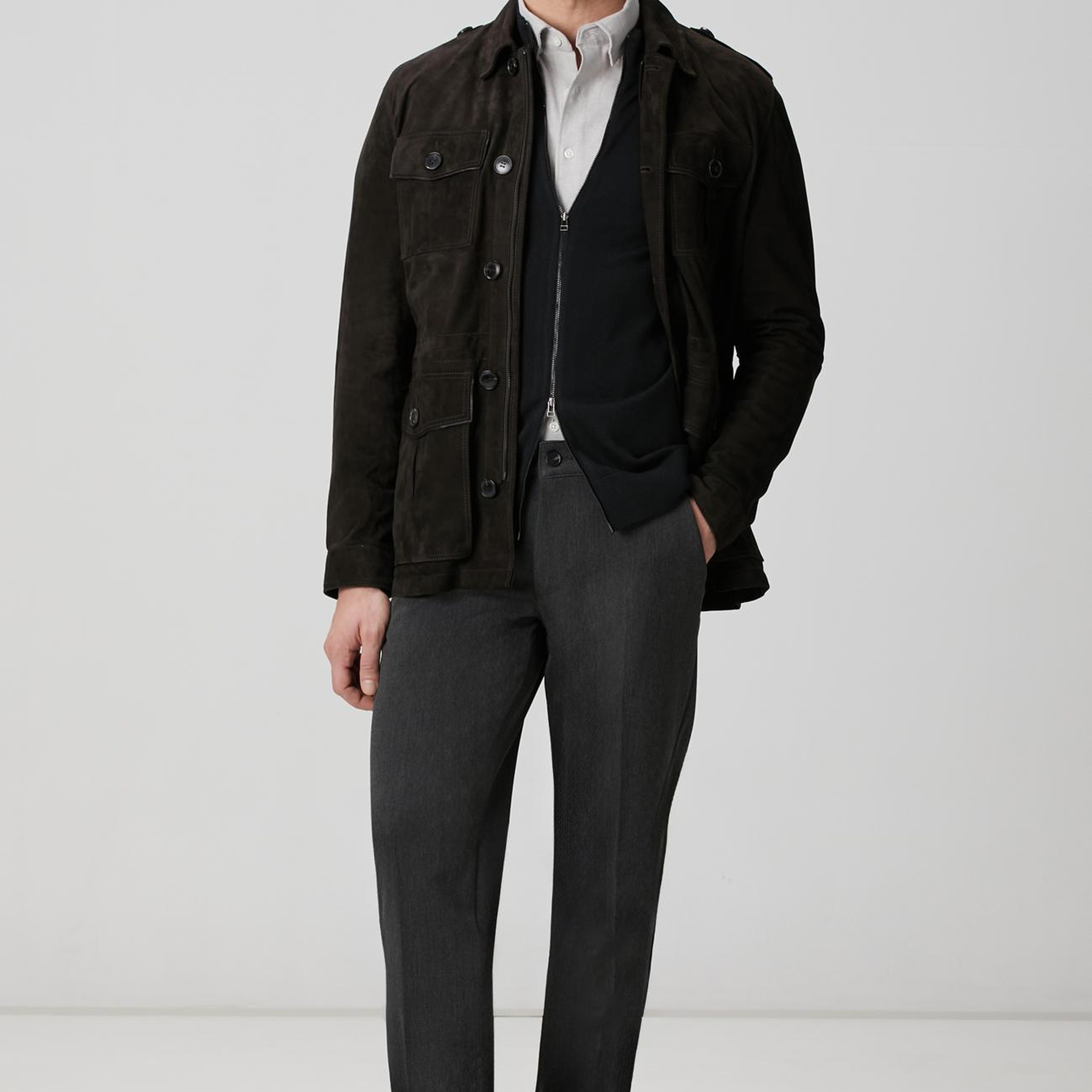 Network Erkek Taş Flanel Cotton Gömlek