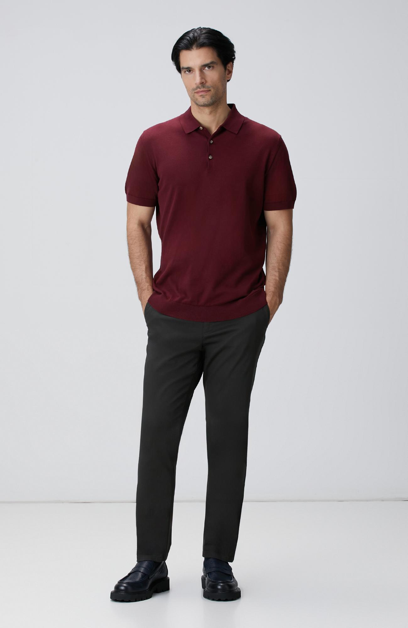 Network Erkek Antrasit Sepet Örgü Desenli Chino Pantolon