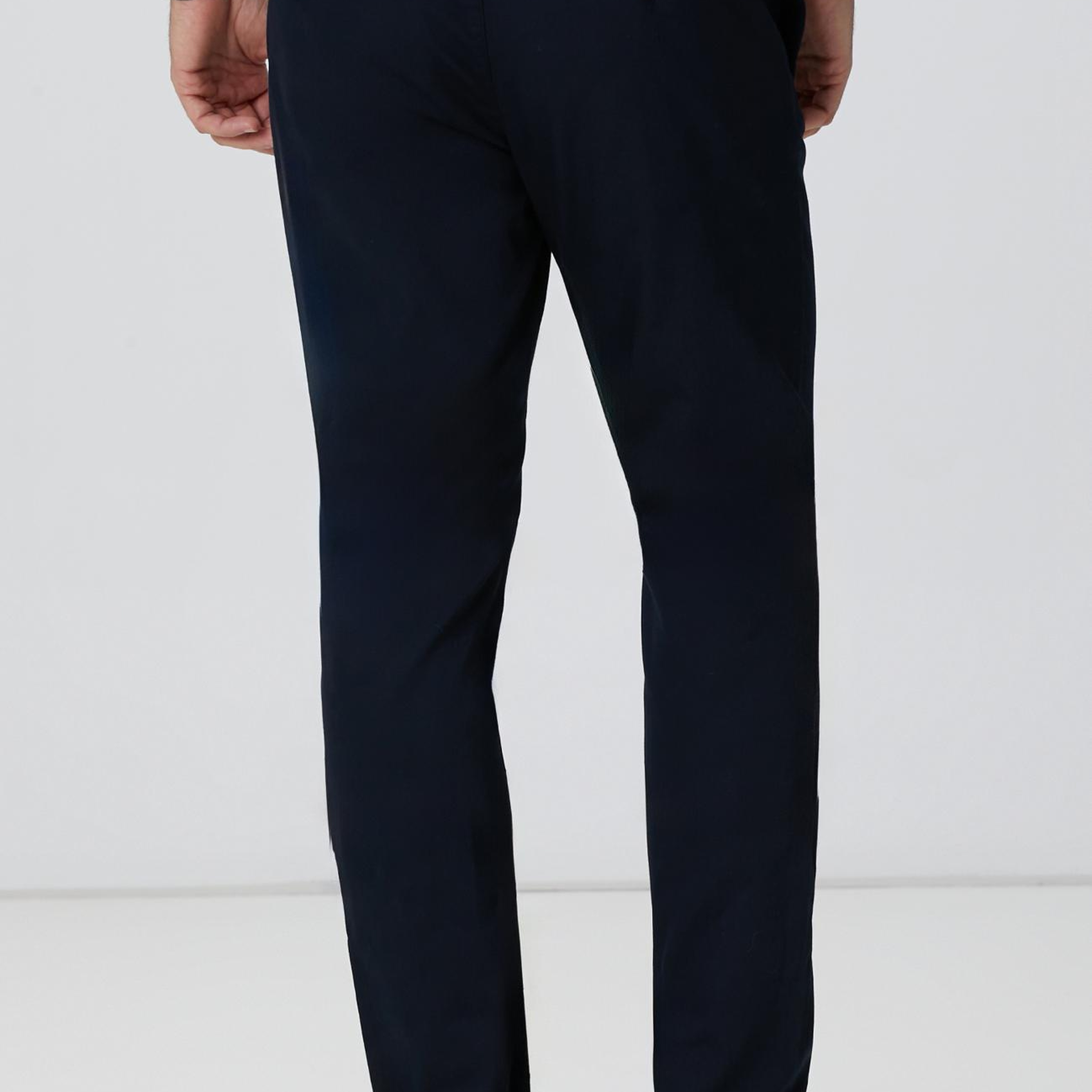 Network Erkek Lacivert Sepet Örgü Desenli Chino Pantolon