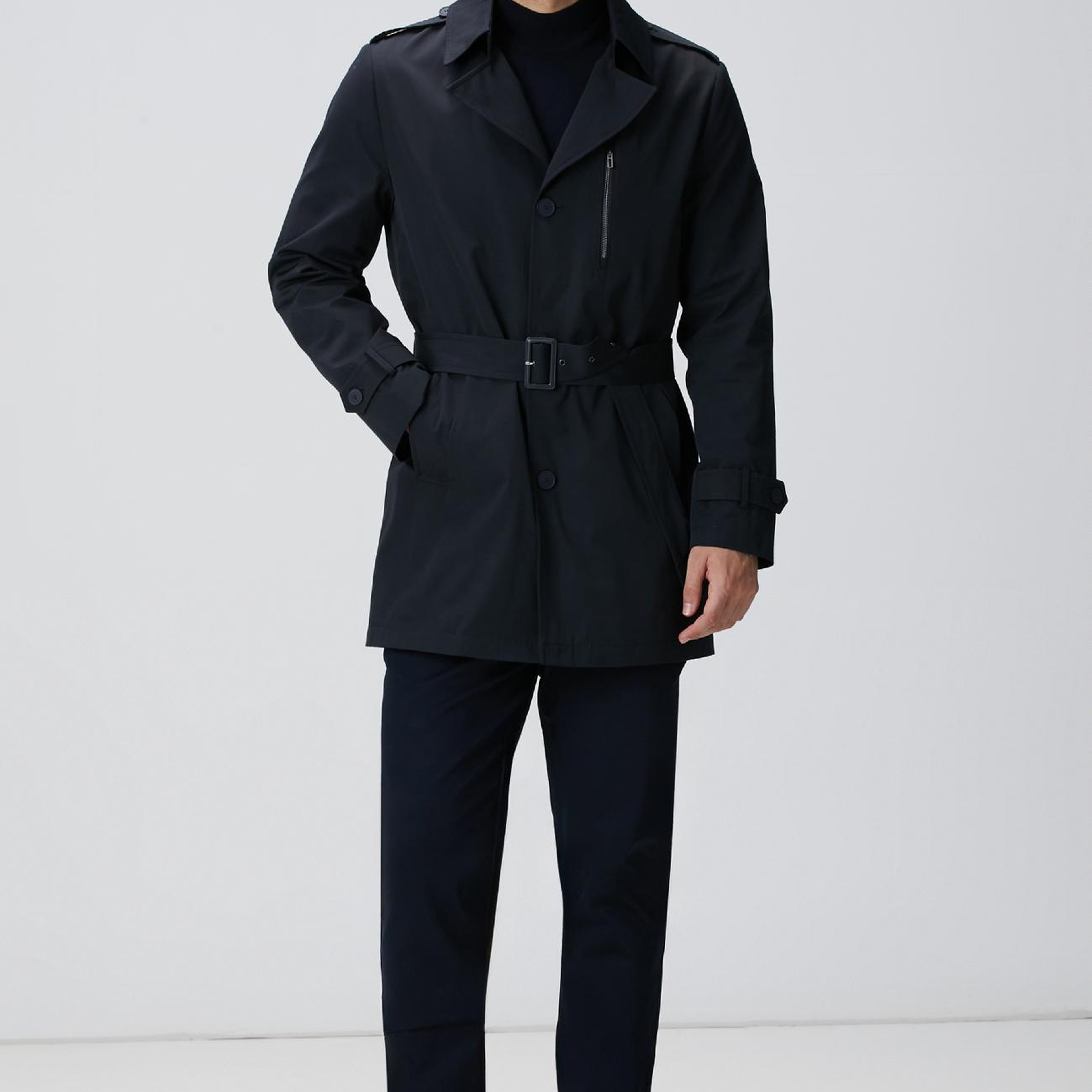 Network Erkek Lacivert Sepet Örgü Desenli Chino Pantolon