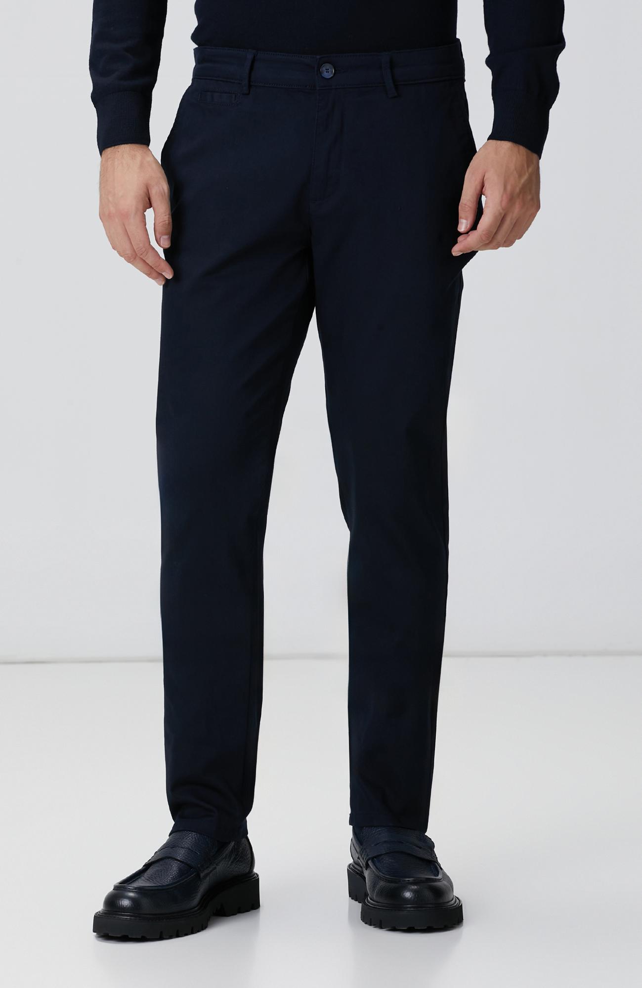 Network Erkek Lacivert Sepet Örgü Desenli Chino Pantolon