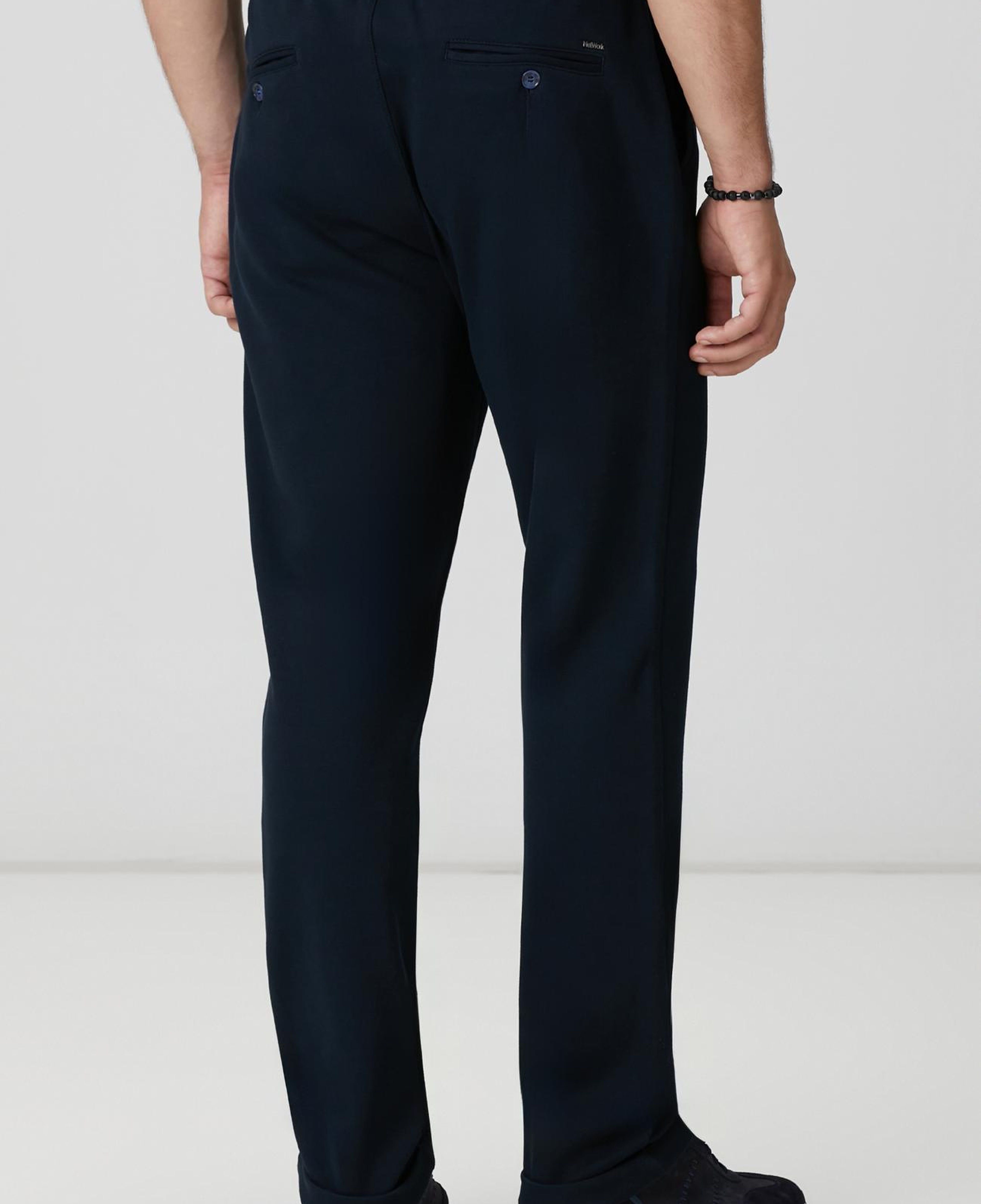 Network Erkek Lacivert Mikro Desenli Pantolon