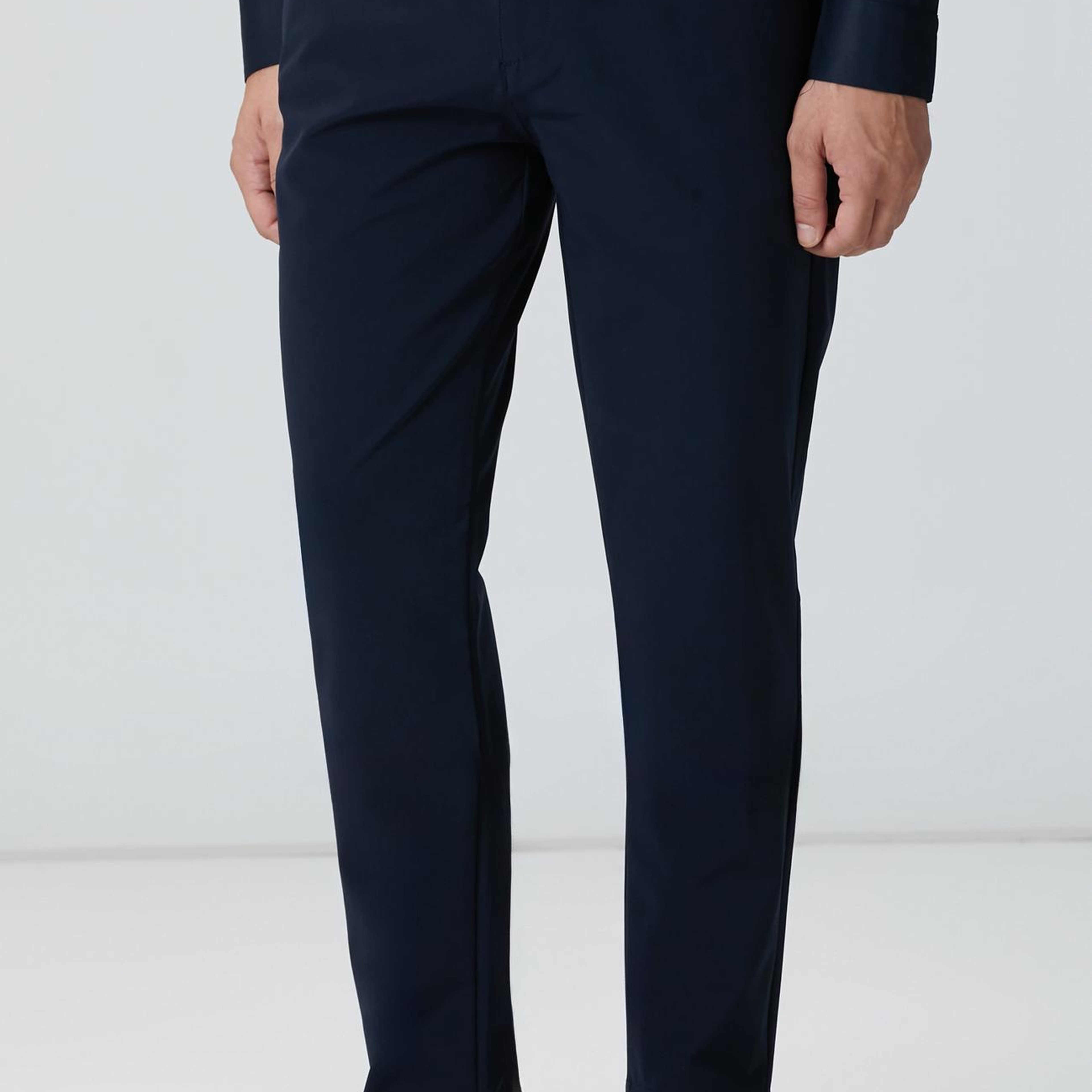 Network Erkek Lacivert Dokuma Jogger Pantolon