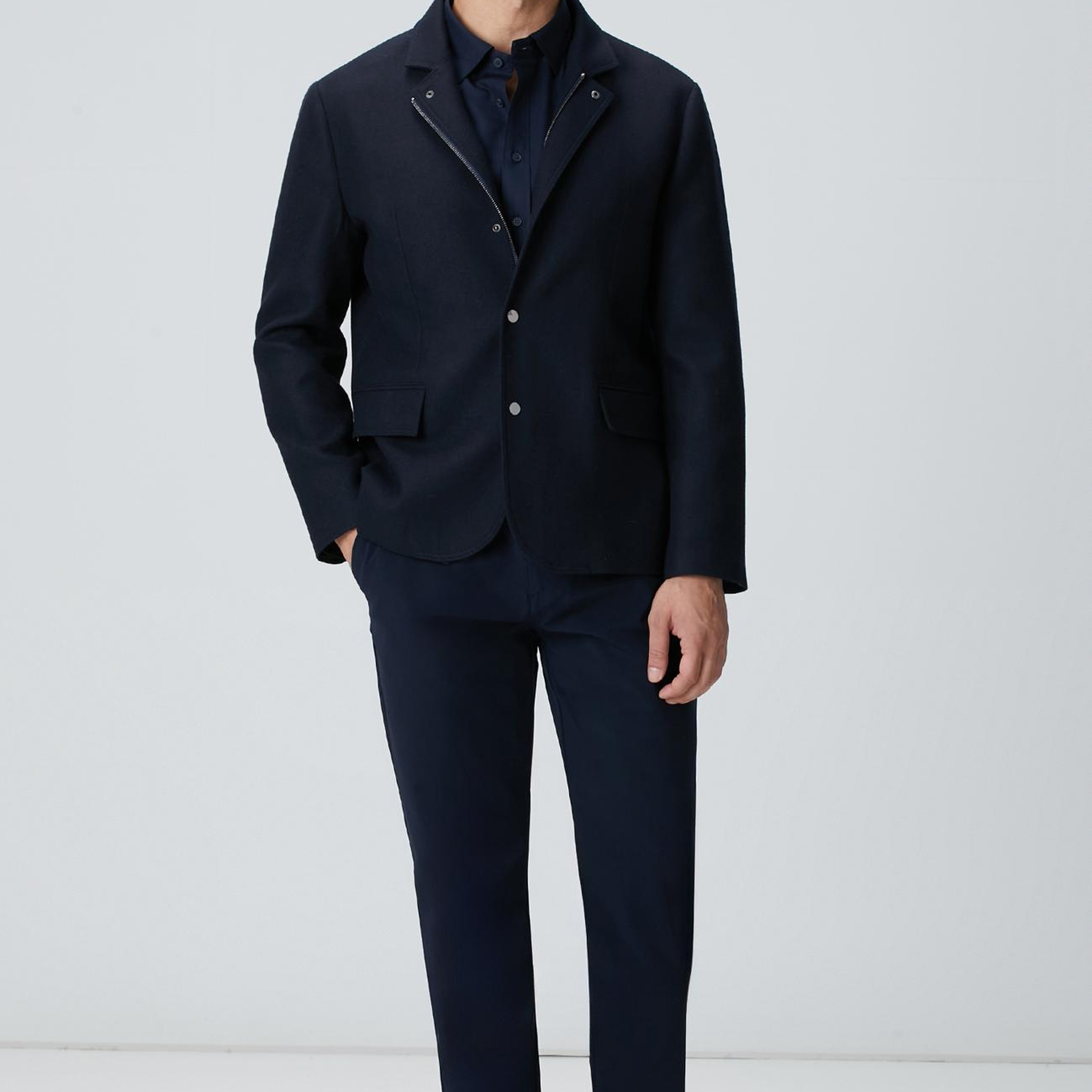 Network Erkek Lacivert Dokuma Jogger Pantolon