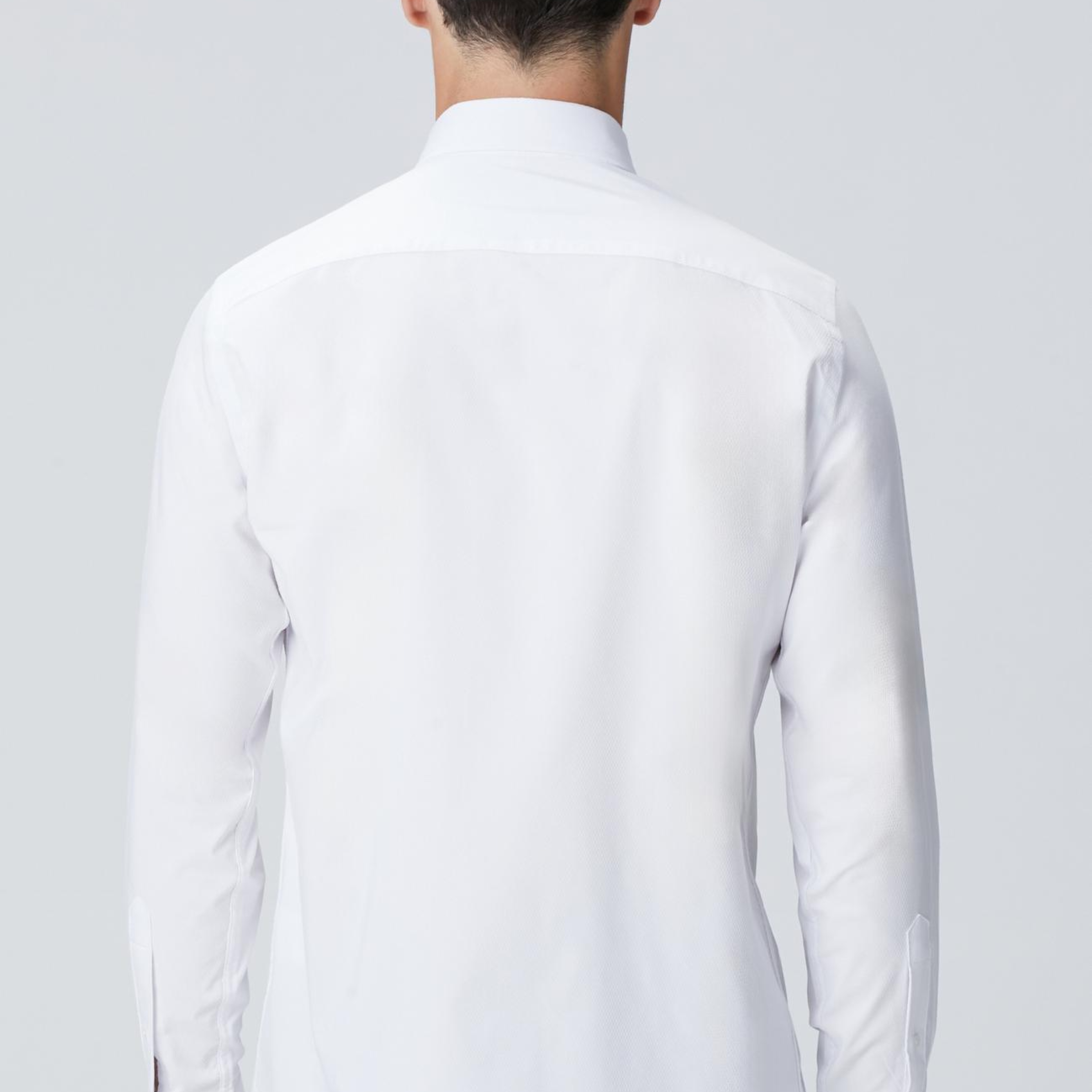 Network Erkek Beyaz Petek Desen Gömlek