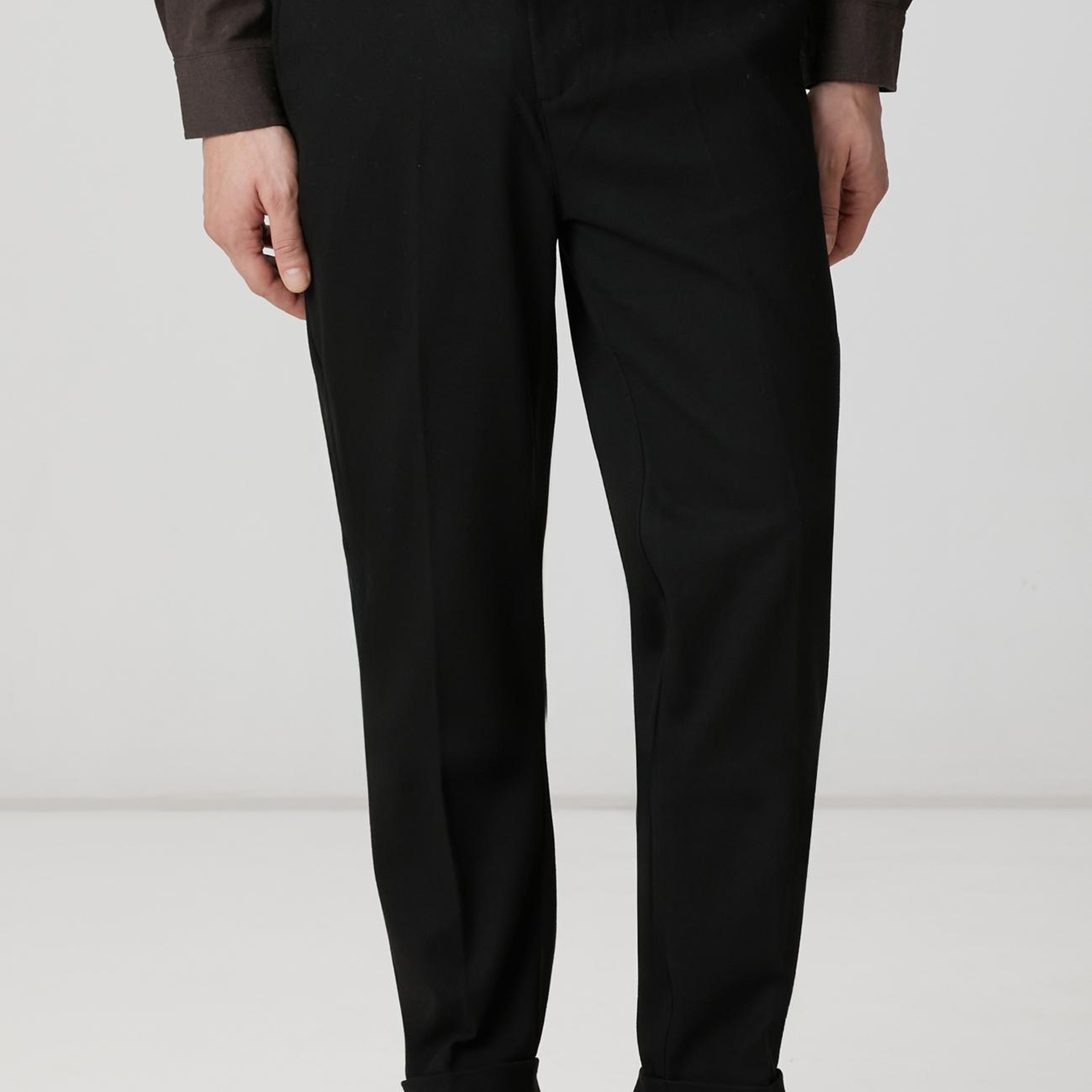 Network Erkek Siyah Dokuma Pantolon