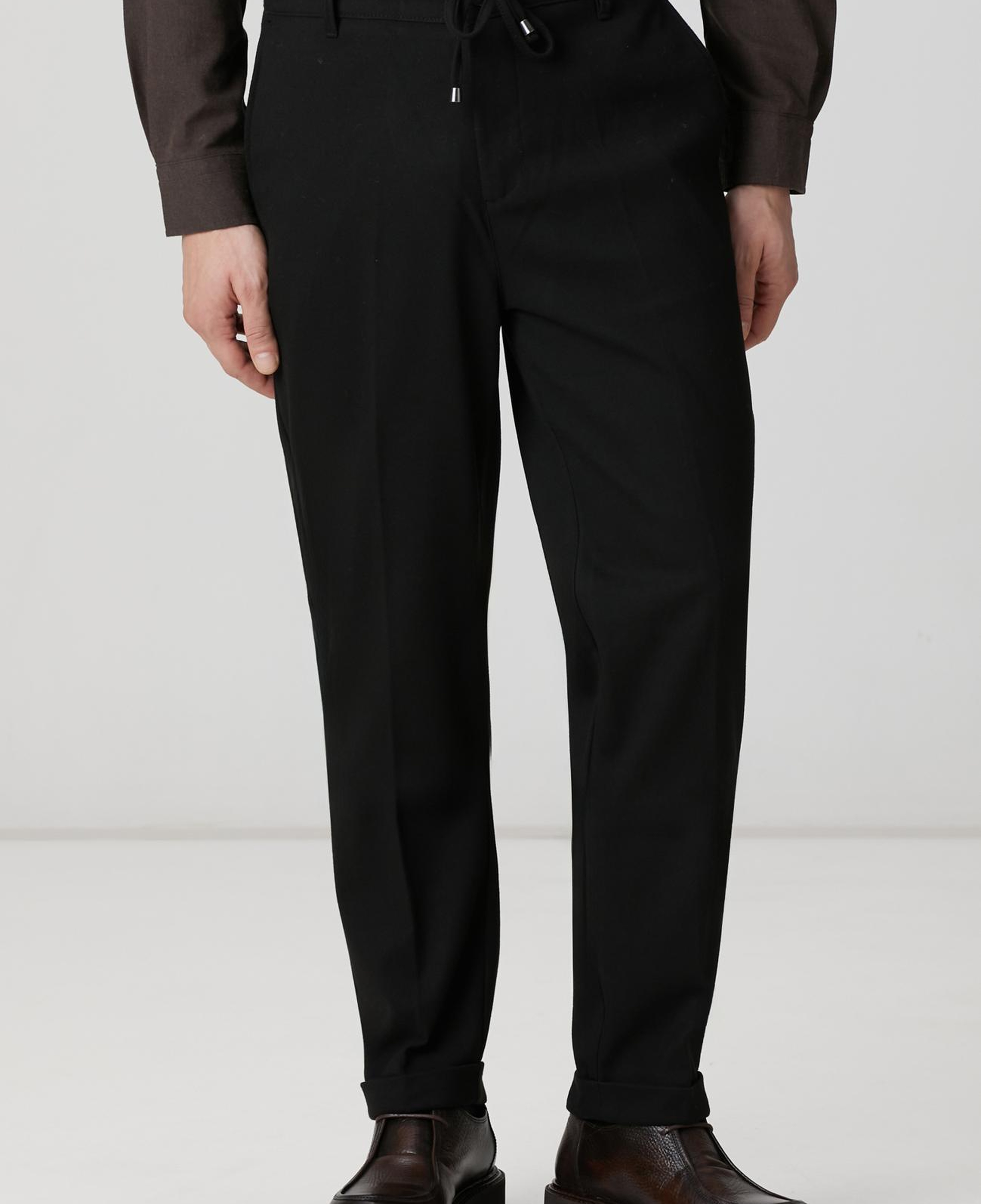 Network Erkek Siyah Dokuma Pantolon