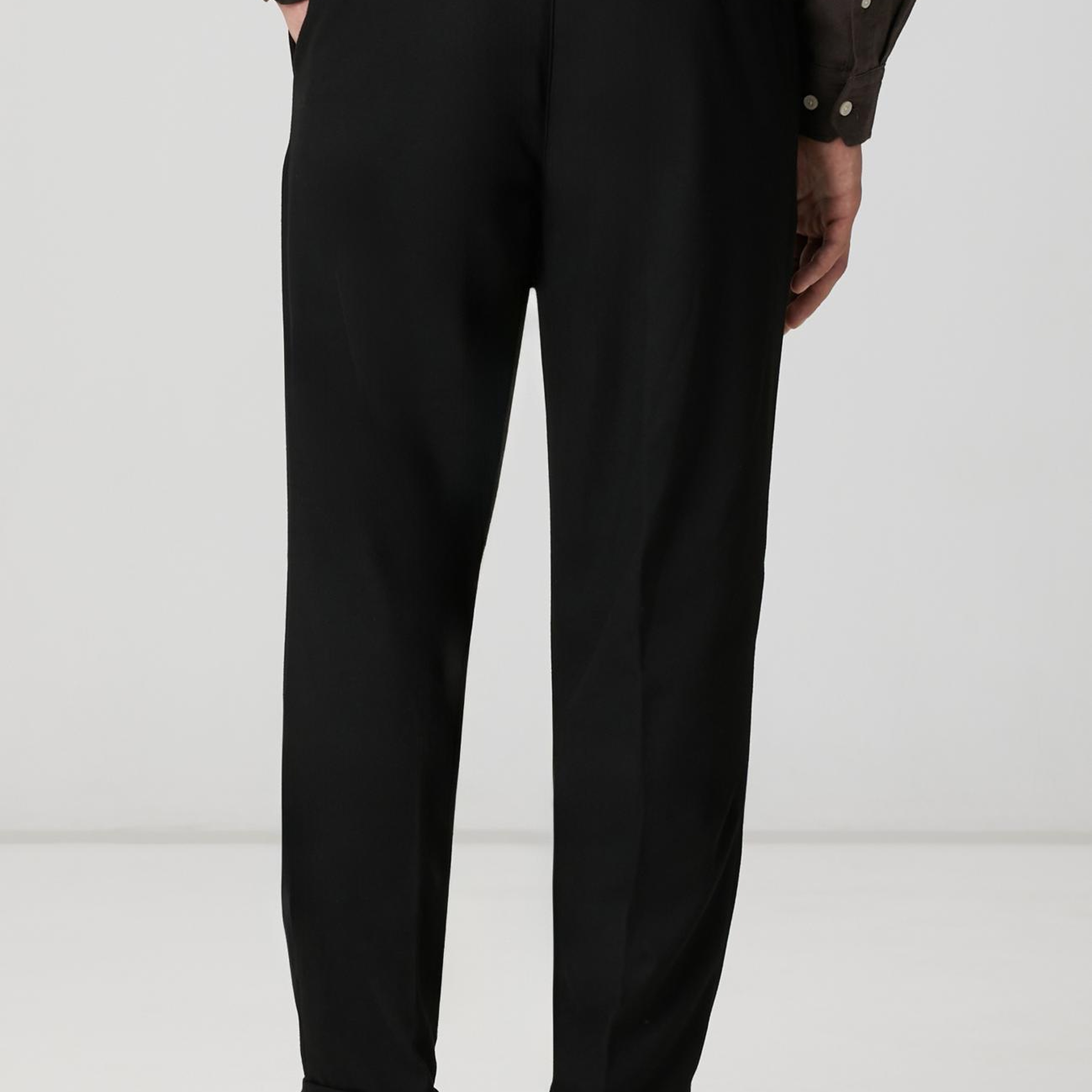 Network Erkek Siyah Dokuma Pantolon