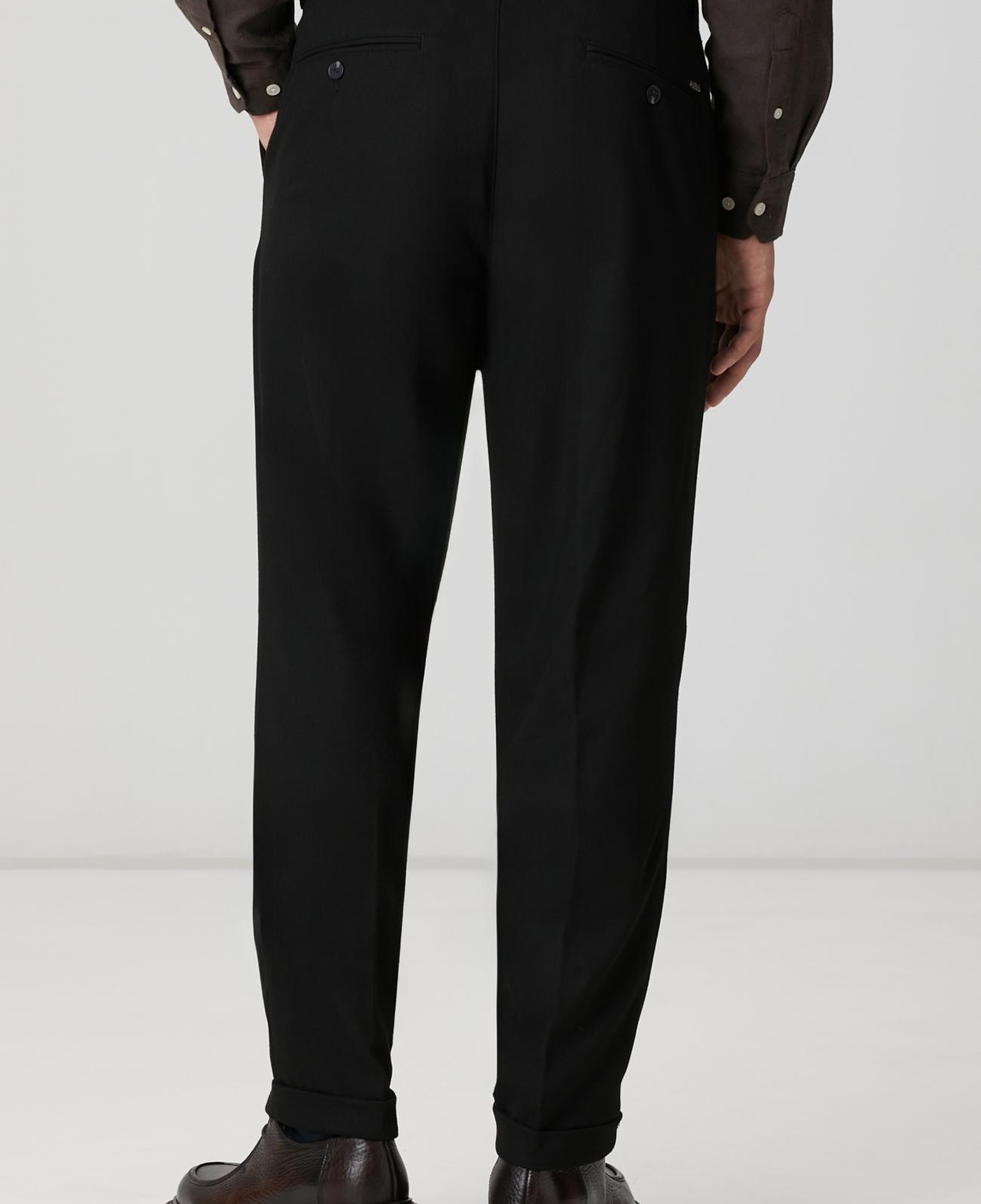 Network Erkek Siyah Dokuma Pantolon