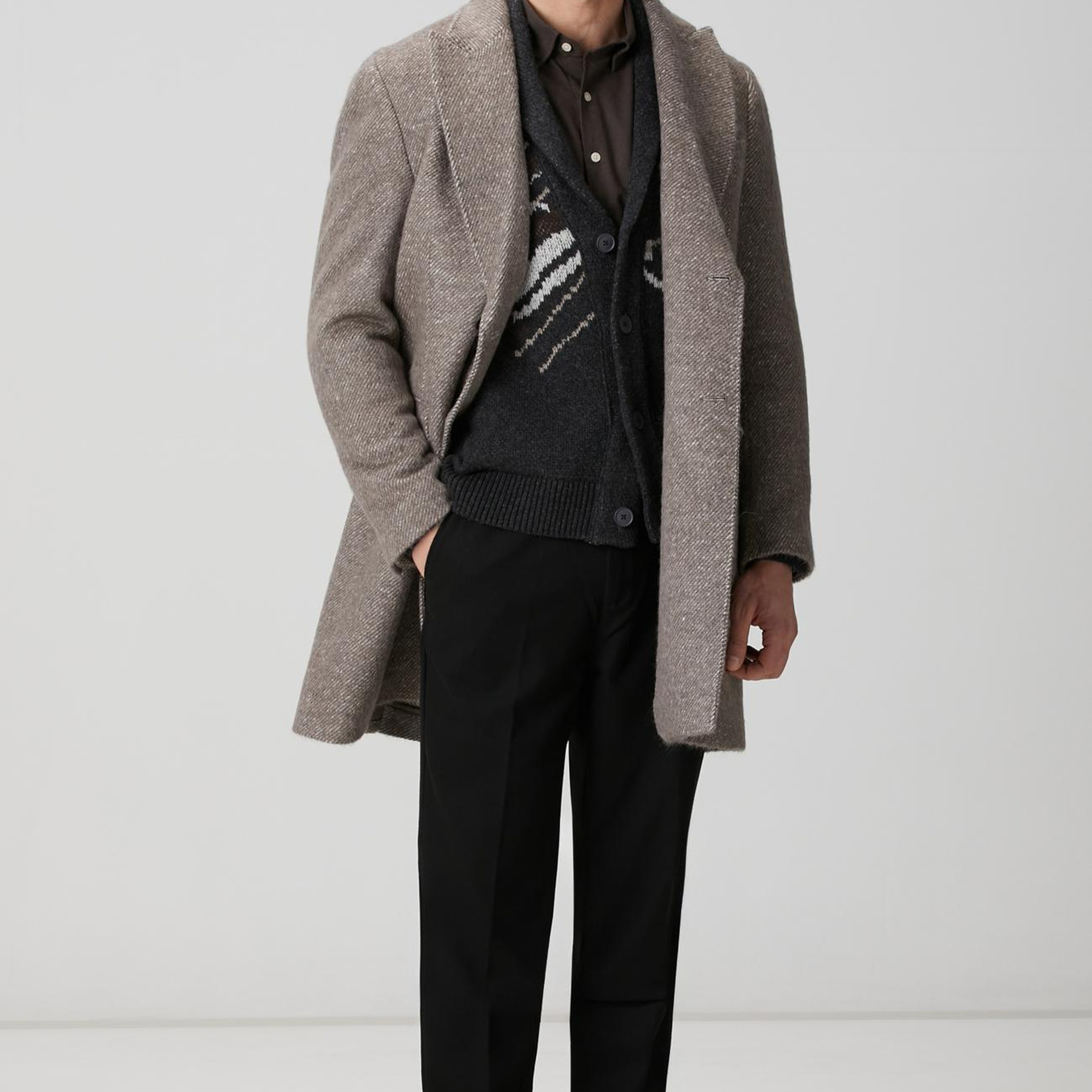 Network Erkek Siyah Dokuma Pantolon