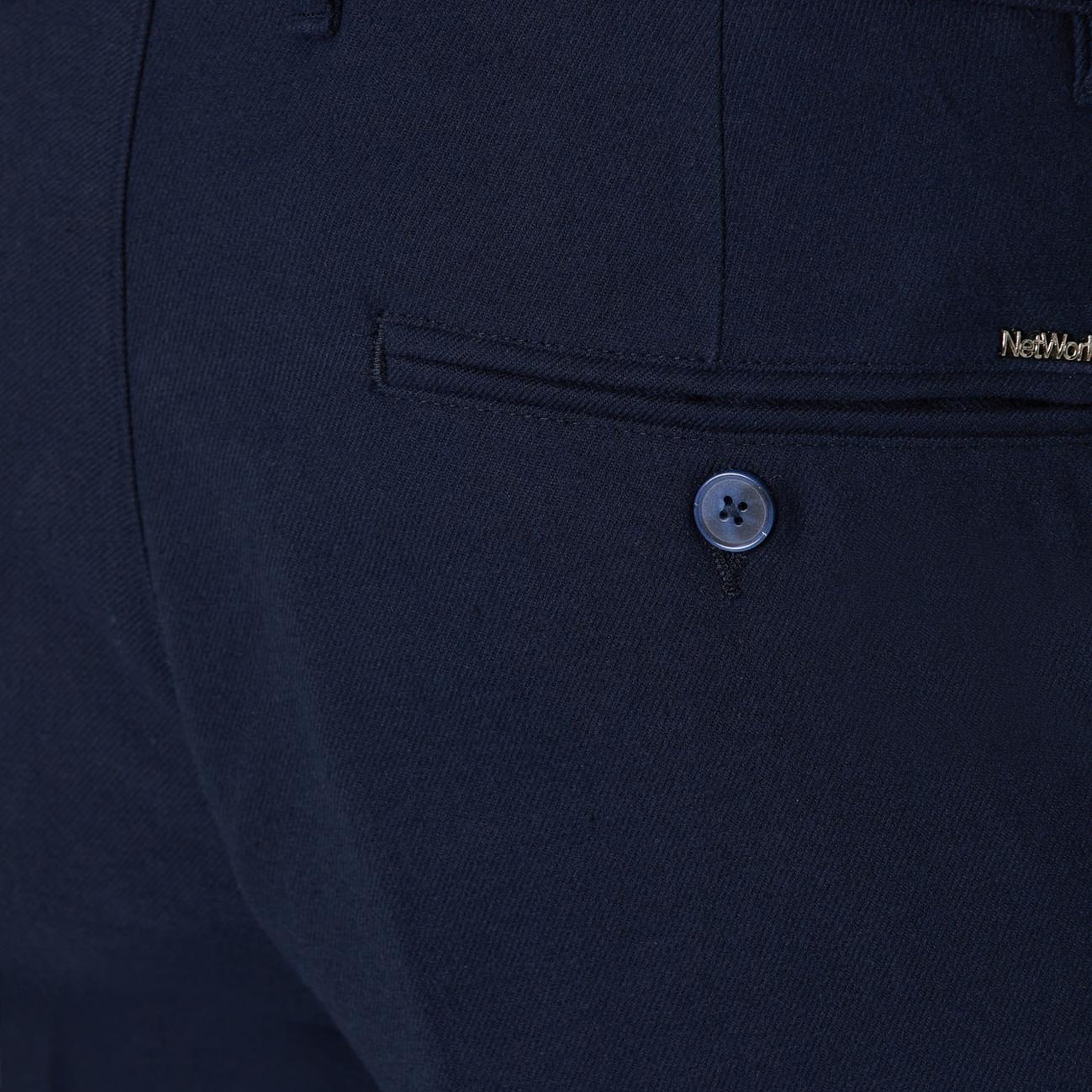 Network Erkek Lacivert Dokuma Pantolon