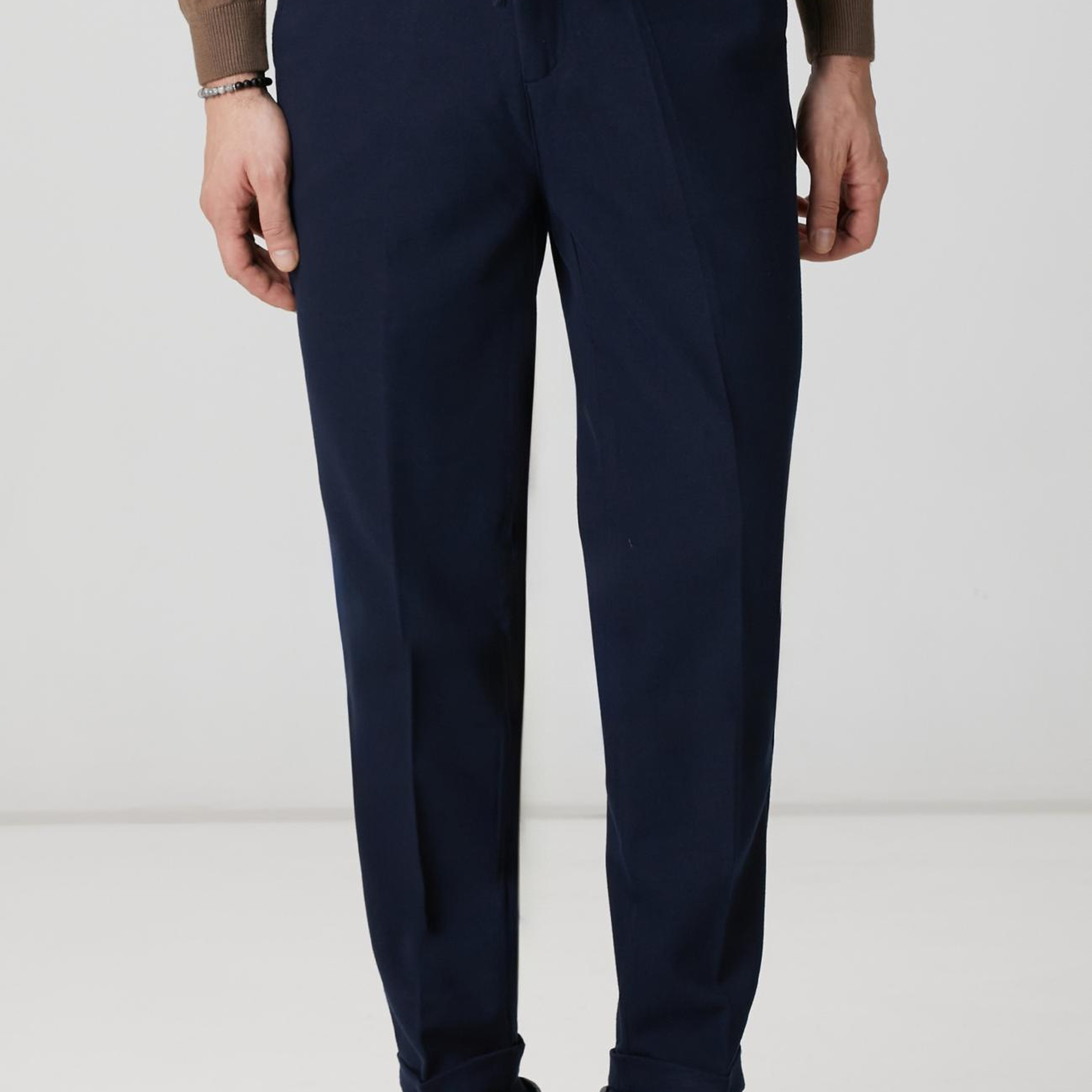 Network Erkek Lacivert Dokuma Pantolon