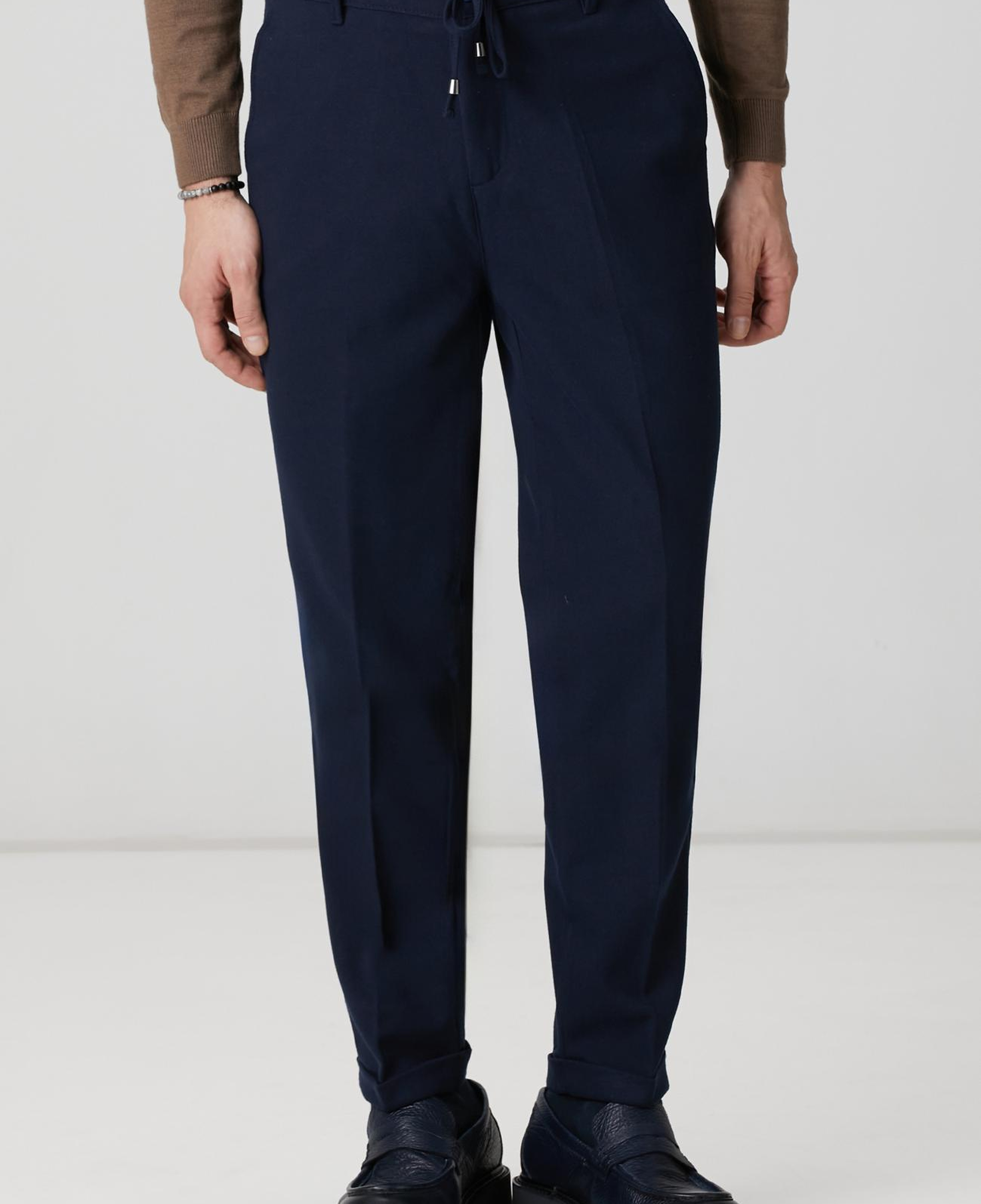 Network Erkek Lacivert Dokuma Pantolon