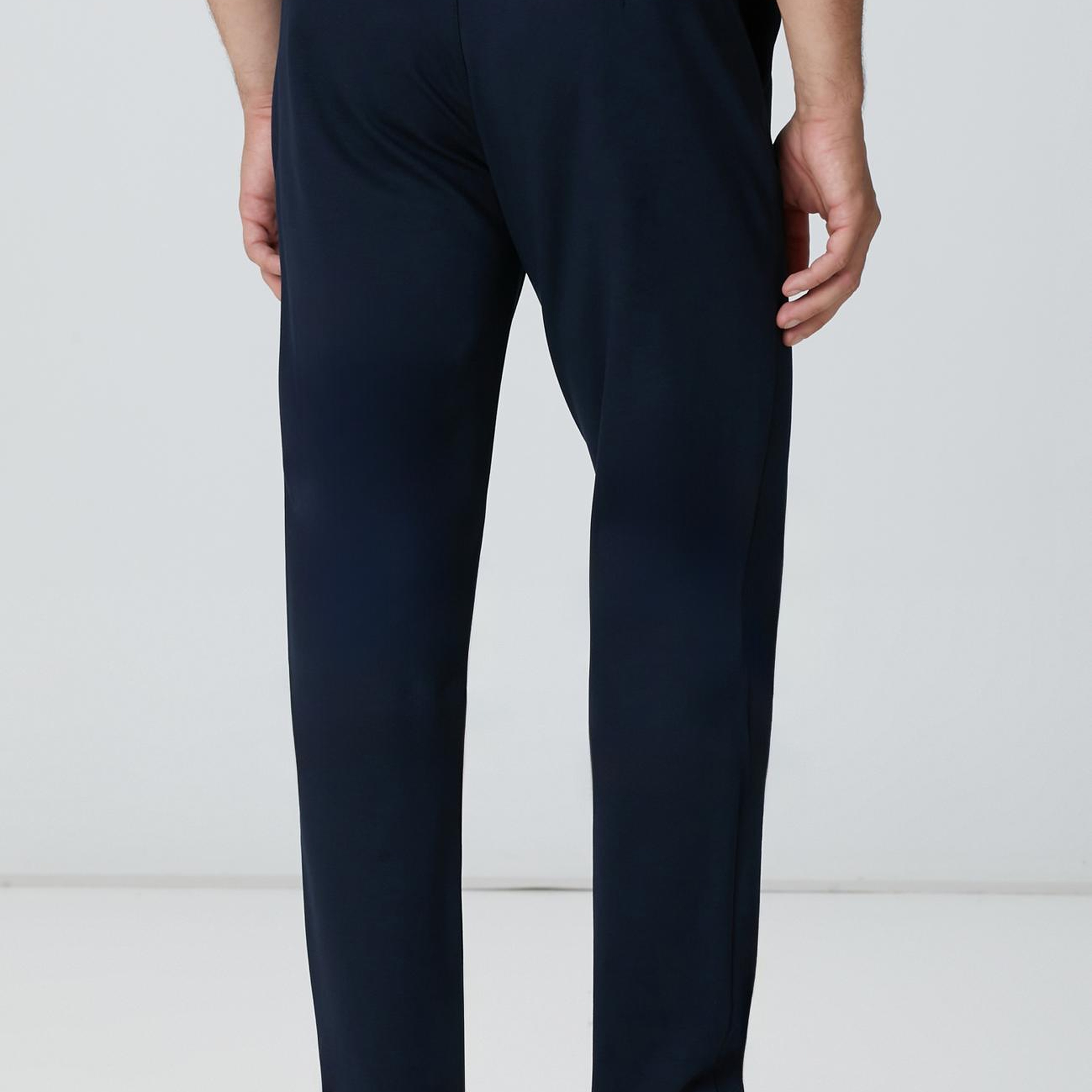 Network Erkek Lacivert Jogger Örme Pantolon