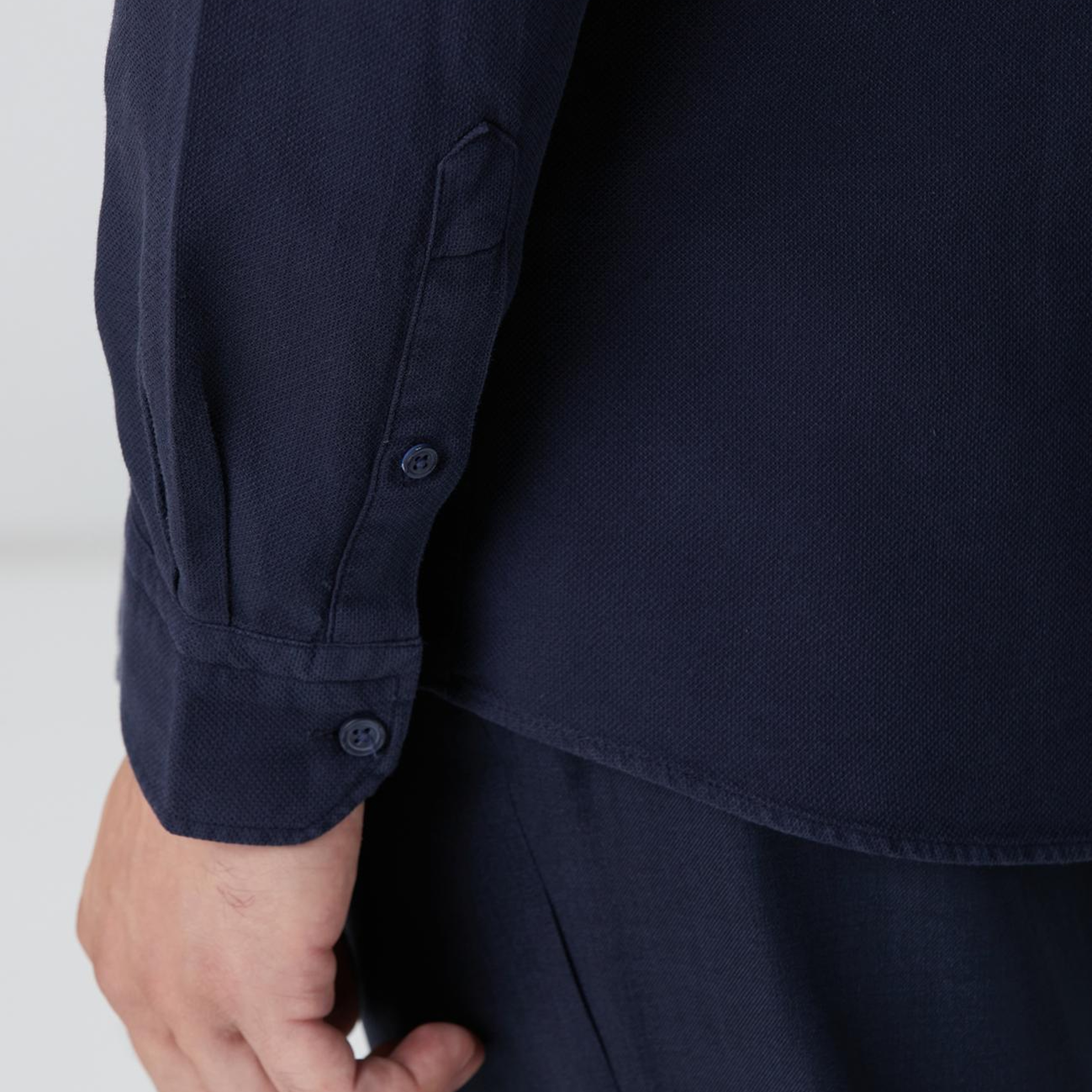 Network Erkek Lacivert Comfort Fit Gömlek